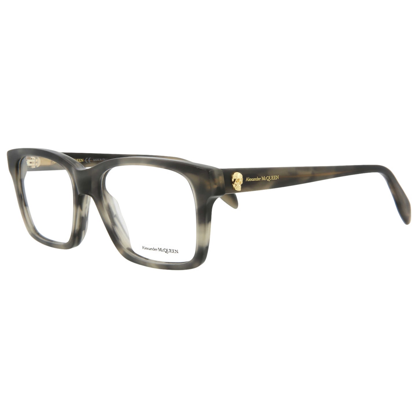 Front view of Alexander McQueen Core Men's Opticals AM0283O-30009387-003
