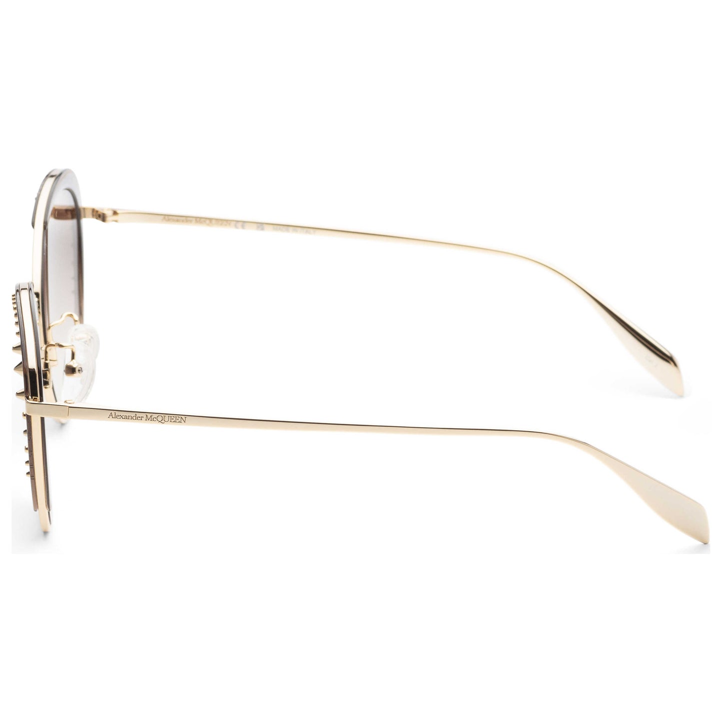 Left view of Alexander McQueen Fashion Women's Sunglasses AM0310S-002-59