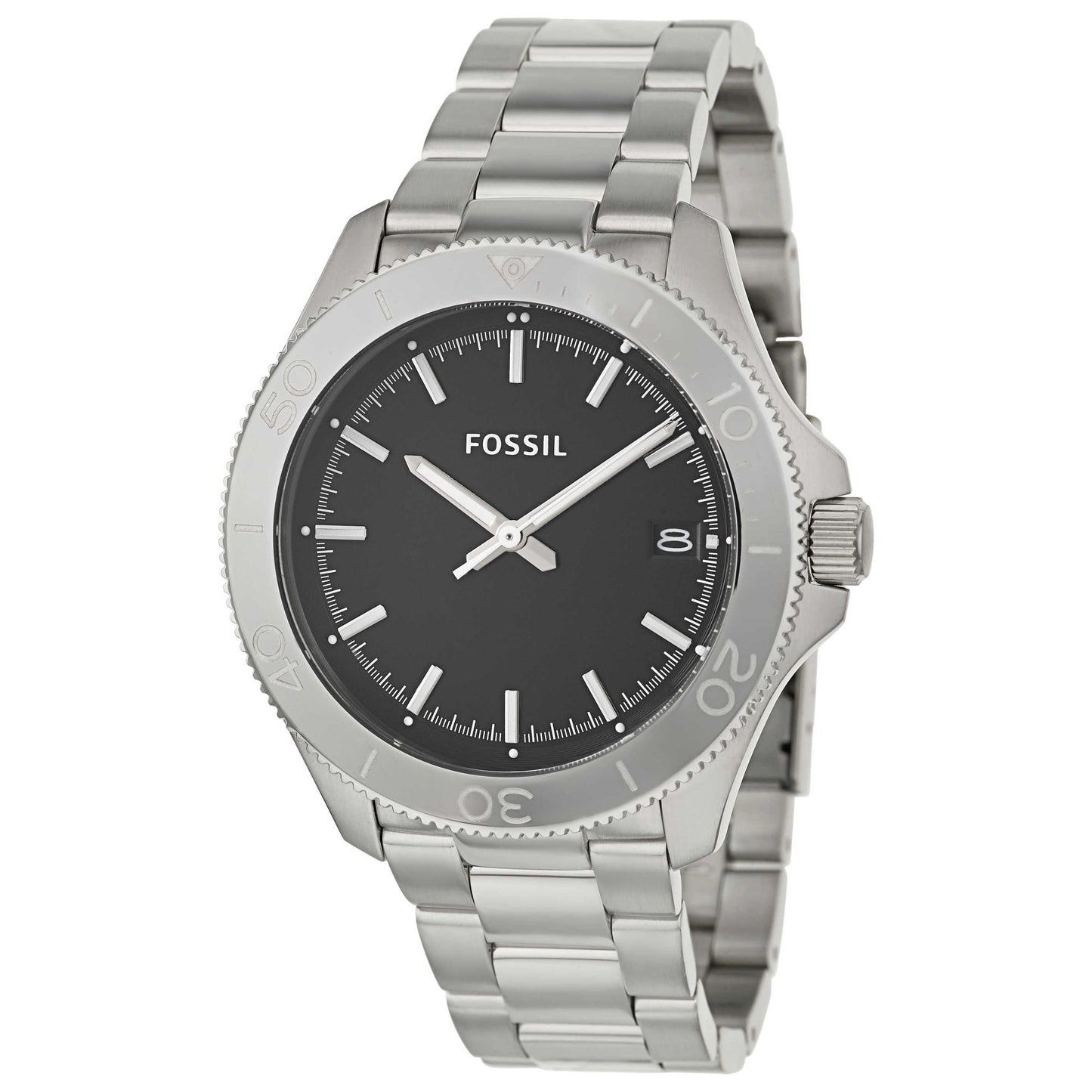 Front view of Fossil Retro Traveler Men's Quartz Watch AM4441