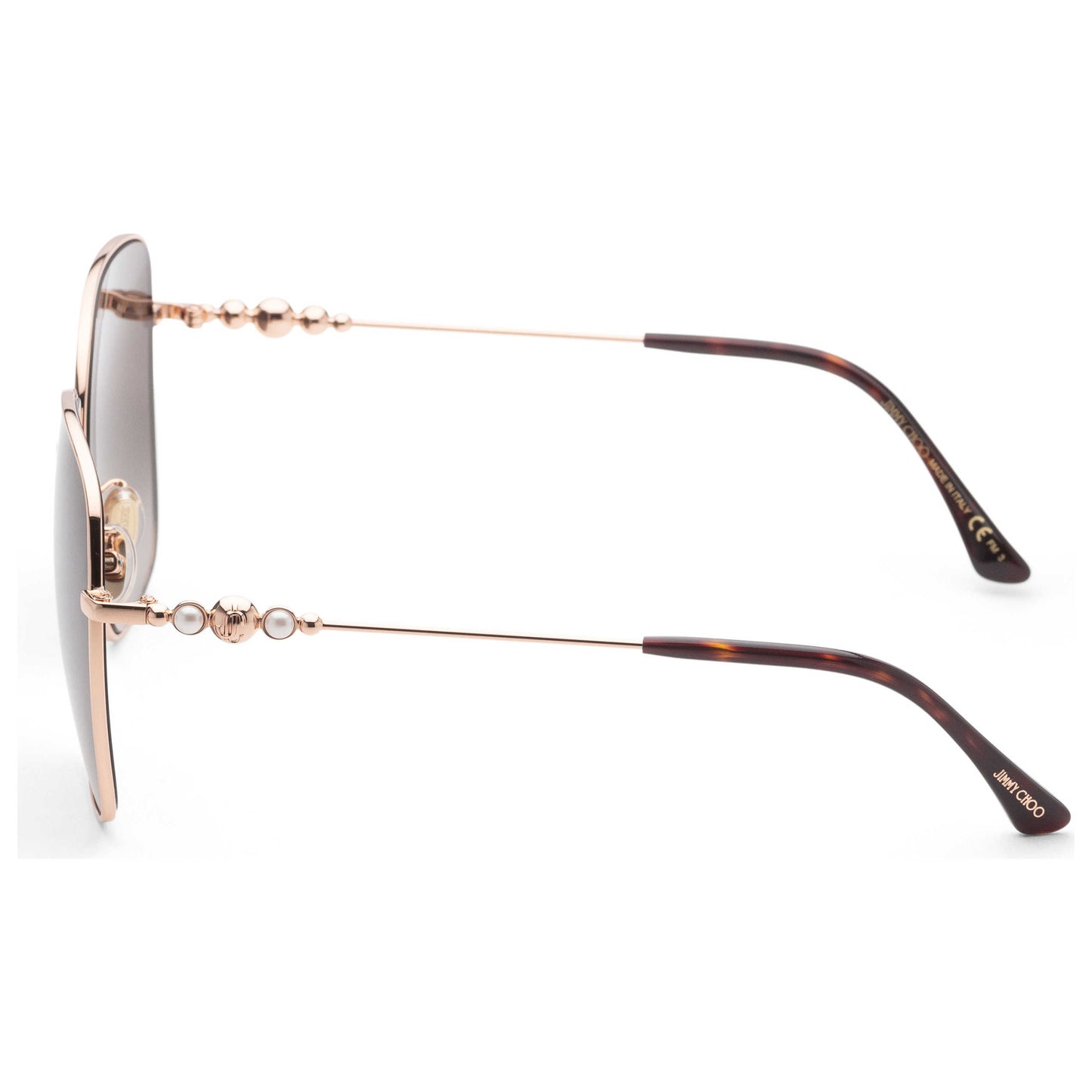 Left view of Jimmy Choo Amora Women's Sunglasses AMORAFSK-0DDB-HA