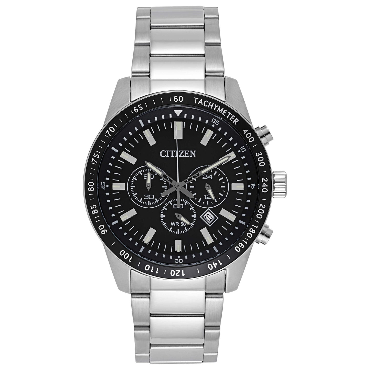 Front view of Citizen Urban Men's Japanese Quartz (Battery-Powered) Watch AN8070-53E