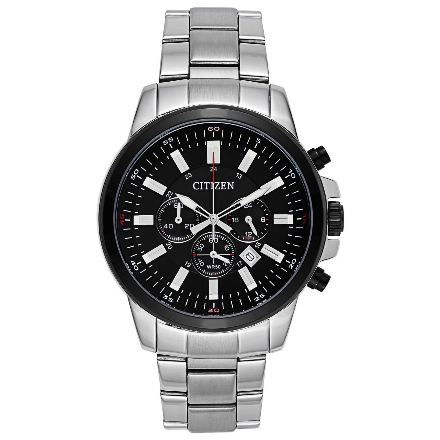 Front view of Citizen Urban Men's Japanese Quartz (Battery-Powered) Watch AN8081-57E