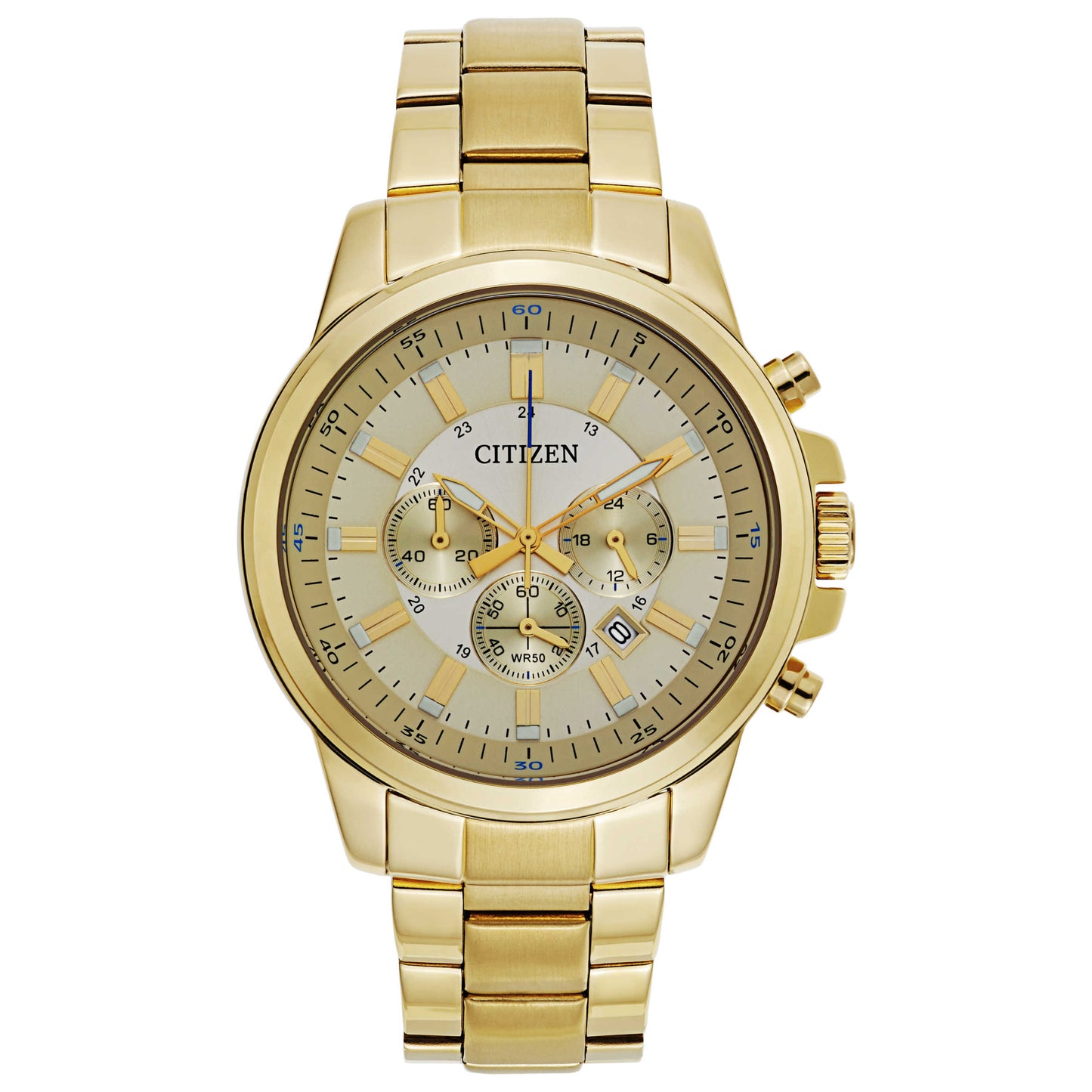 Front view of Citizen Urban Men's Japanese Quartz (Battery-Powered) Watch AN8082-54P