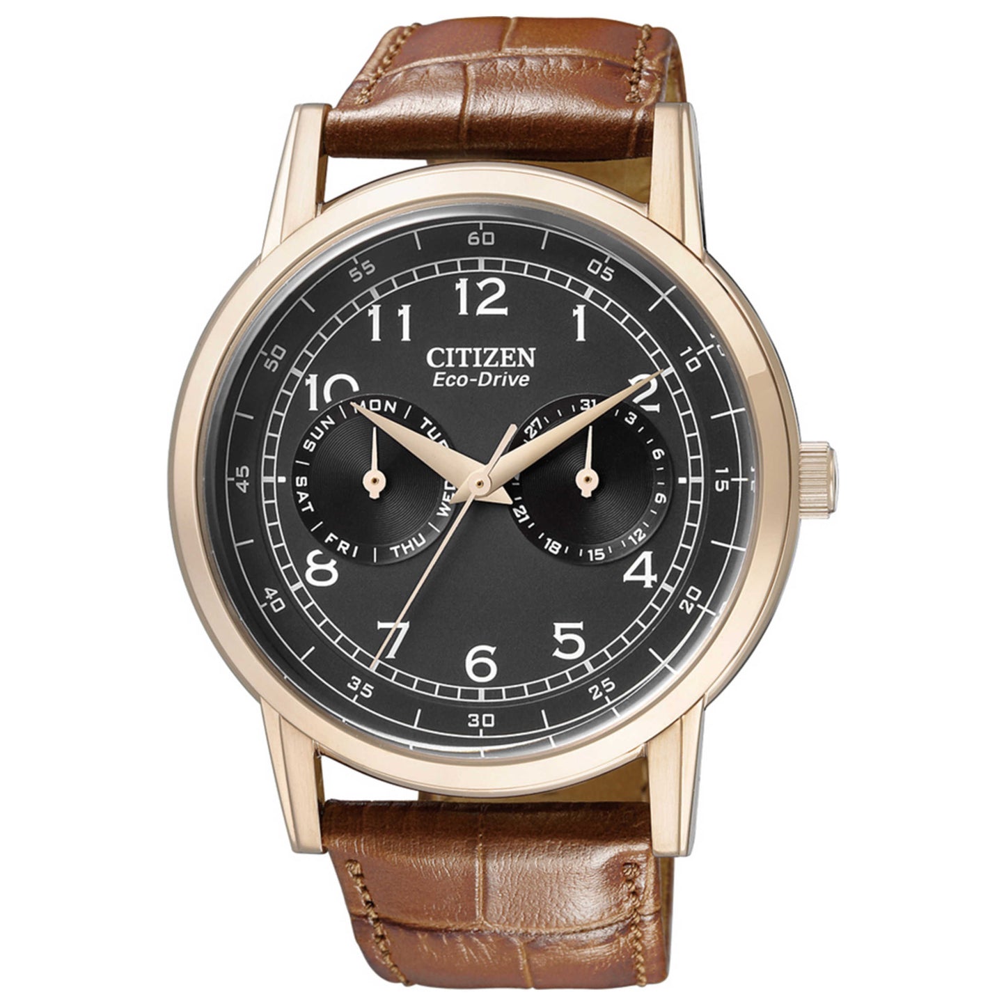 Front view of Citizen Corso Men's Solar Powered Quartz Eco-Drive Watch AO9003-08E