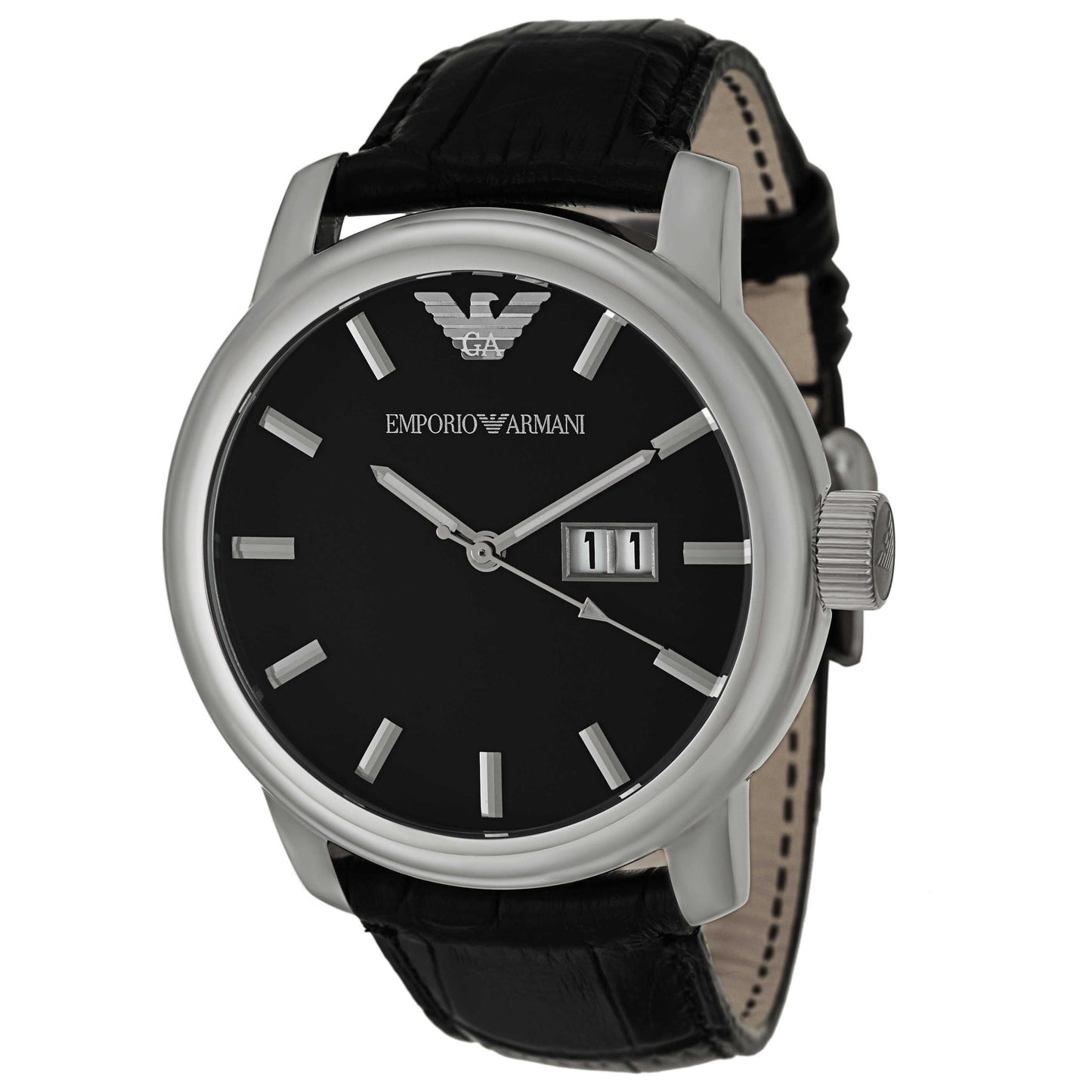 Front view of Emporio Armani Classic Men's Quartz Watch AR0428