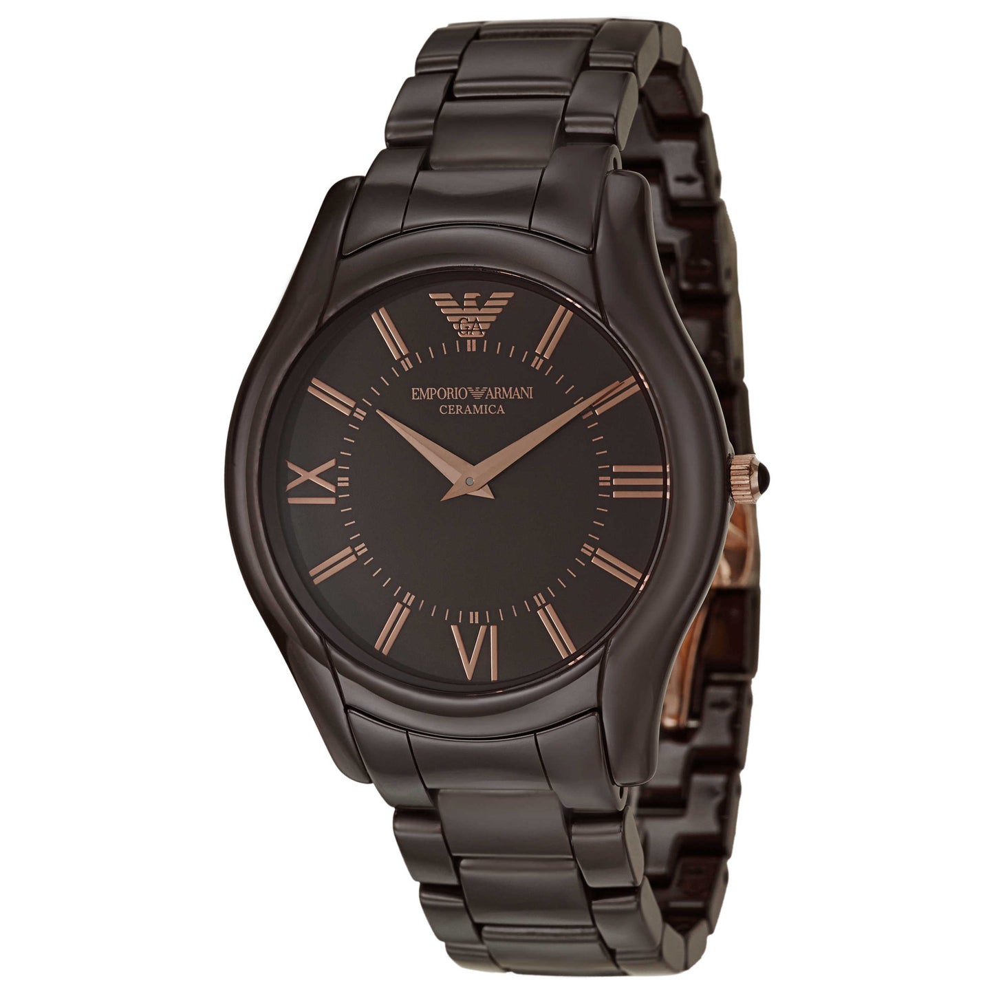 Front view of Emporio Armani Super Slim Men's Quartz Watch AR1444