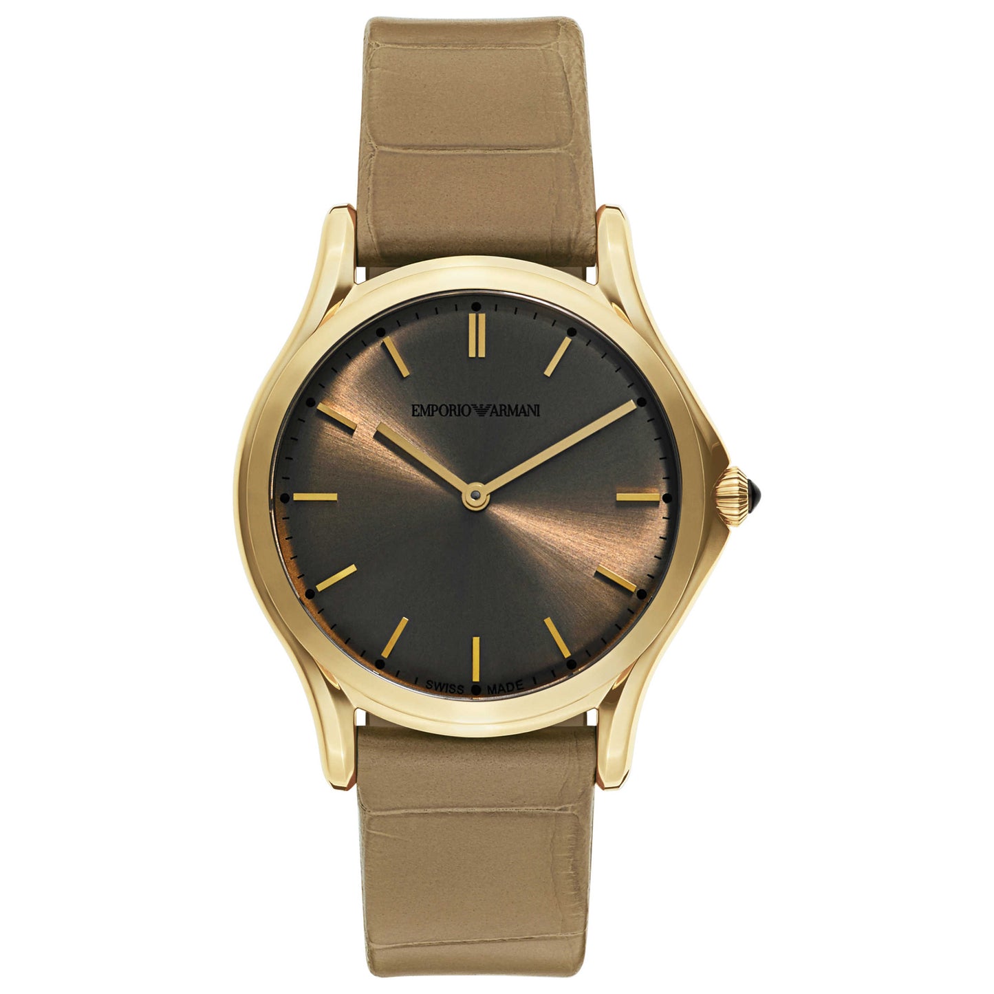 Front view of Emporio Armani Classic Unisex Swiss Quartz (Battery-Powered) Watch ARS2011