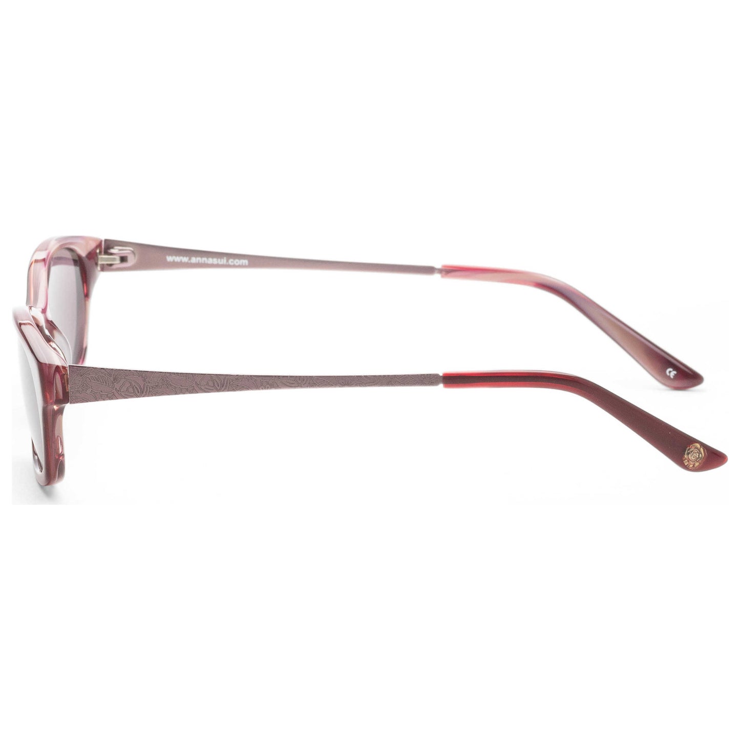 Left view of Anna Sui Women's Sunglasses AS566AS-264-53