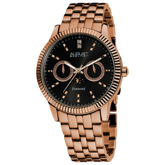 Front view of August Steiner Classic Men's Quartz Watch AS8050RG