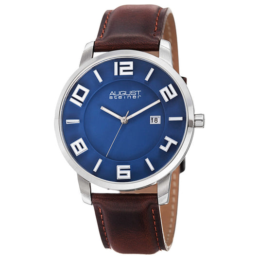 Front view of August Steiner Classic Men's Quartz Watch AS8108BU