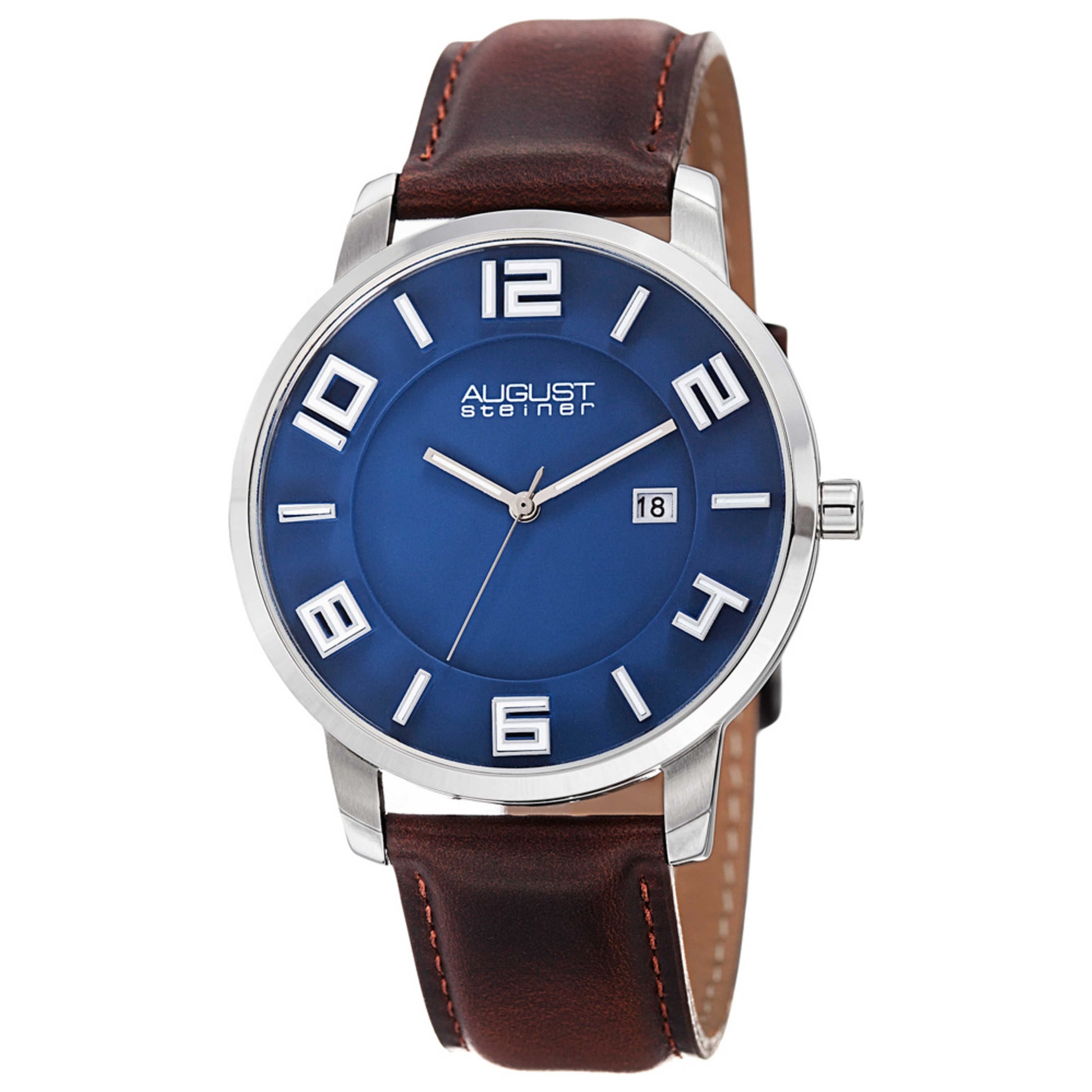 Front view of August Steiner Classic Men's Quartz Watch AS8108BU