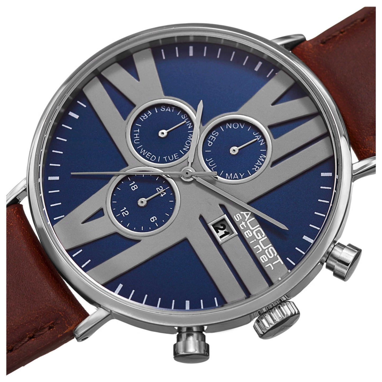 August Steiner Classic Men's Quartz Watch AS8212SSBU - Image #5