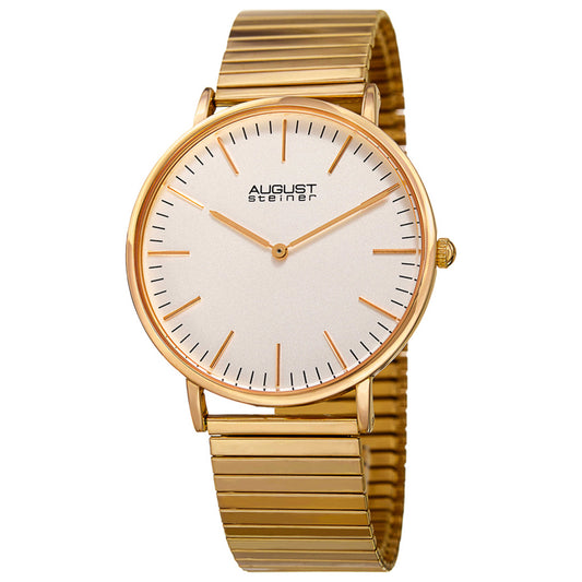 Front view of August Steiner Classic Men's Quartz Watch AS8216YG