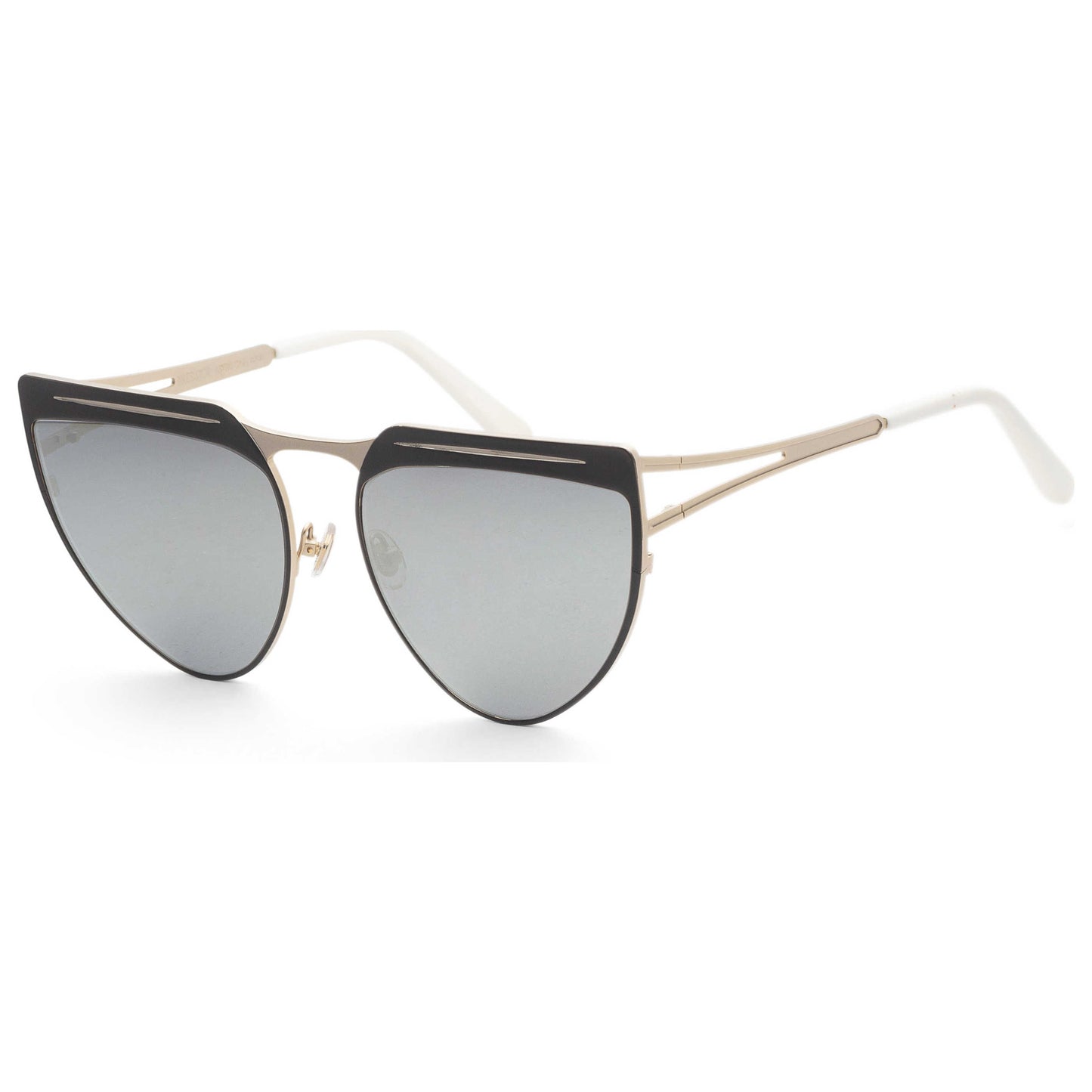 Front view of Irresistor Astro Cat Women's Sunglasses ASTRO-CAT-BLKGD-S0210