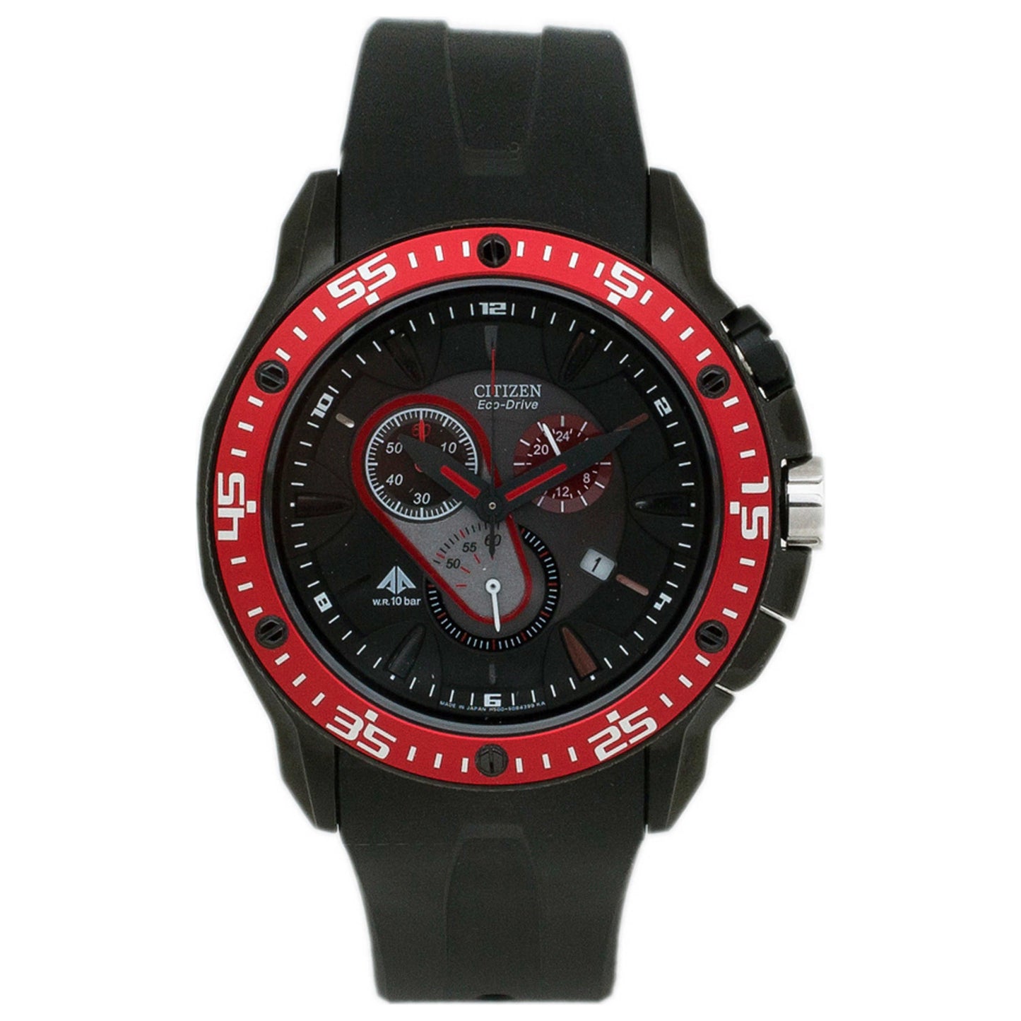 Front view of Citizen Eco-Drive Men's Japanese Quartz (Battery-Powered) Watch AT0709-08E