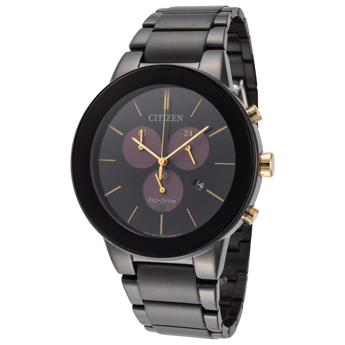 Front view of Citizen Axiom Men's Solar Watch AT2248-59E