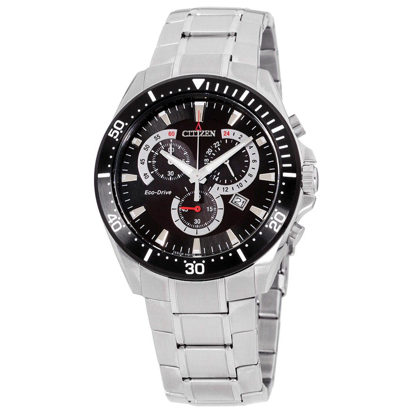 Front view of Citizen Eco-Drive Men's Solar Powered Quartz Eco-Drive Watch AT2358-51E