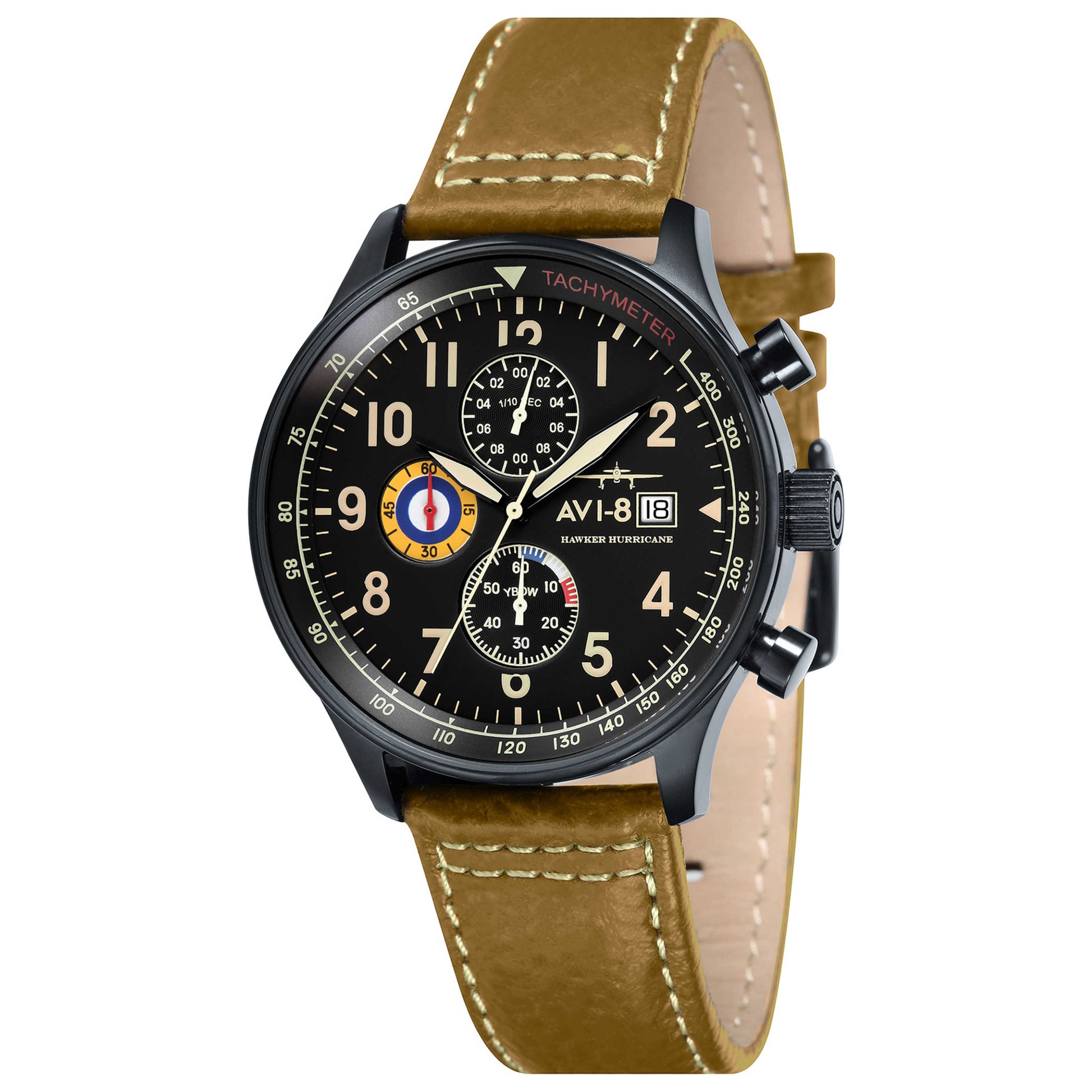 Front view of AVI-8 Hawker Men's Japanese Quartz (Battery-Powered) Watch AV-4011-06