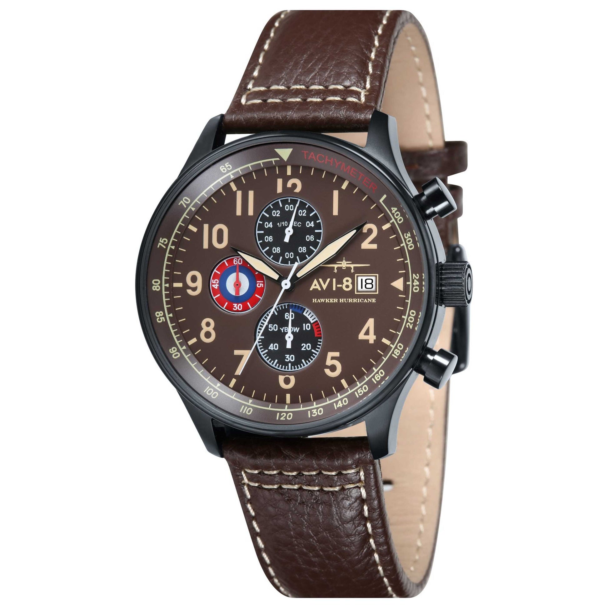 Front view of AVI-8 Hawker Men's Japanese Quartz (Battery-Powered) Watch AV-4011-07