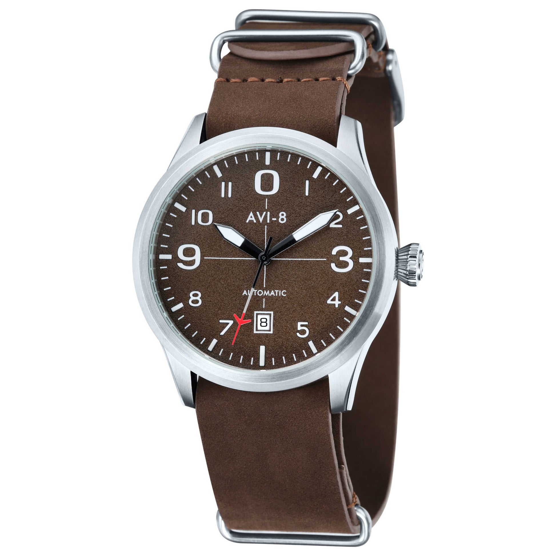 Front view of AVI-8 Flyboy Men's Automatic Watch AV-4021-02