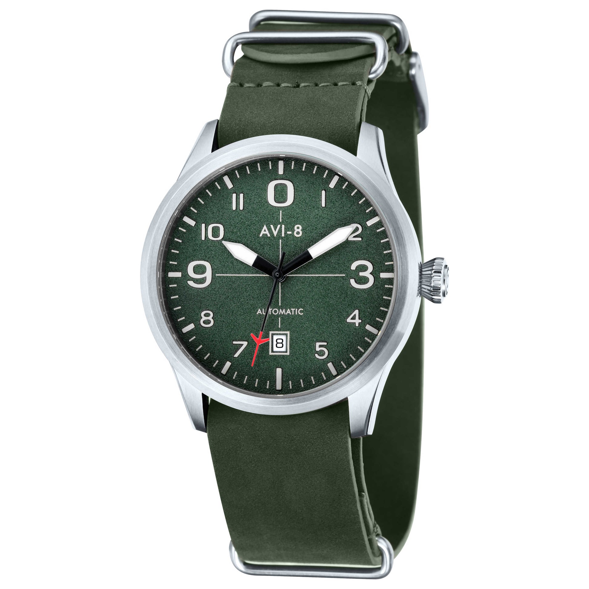 Front view of AVI-8 Flyboy Men's Automatic Watch AV-4021-03