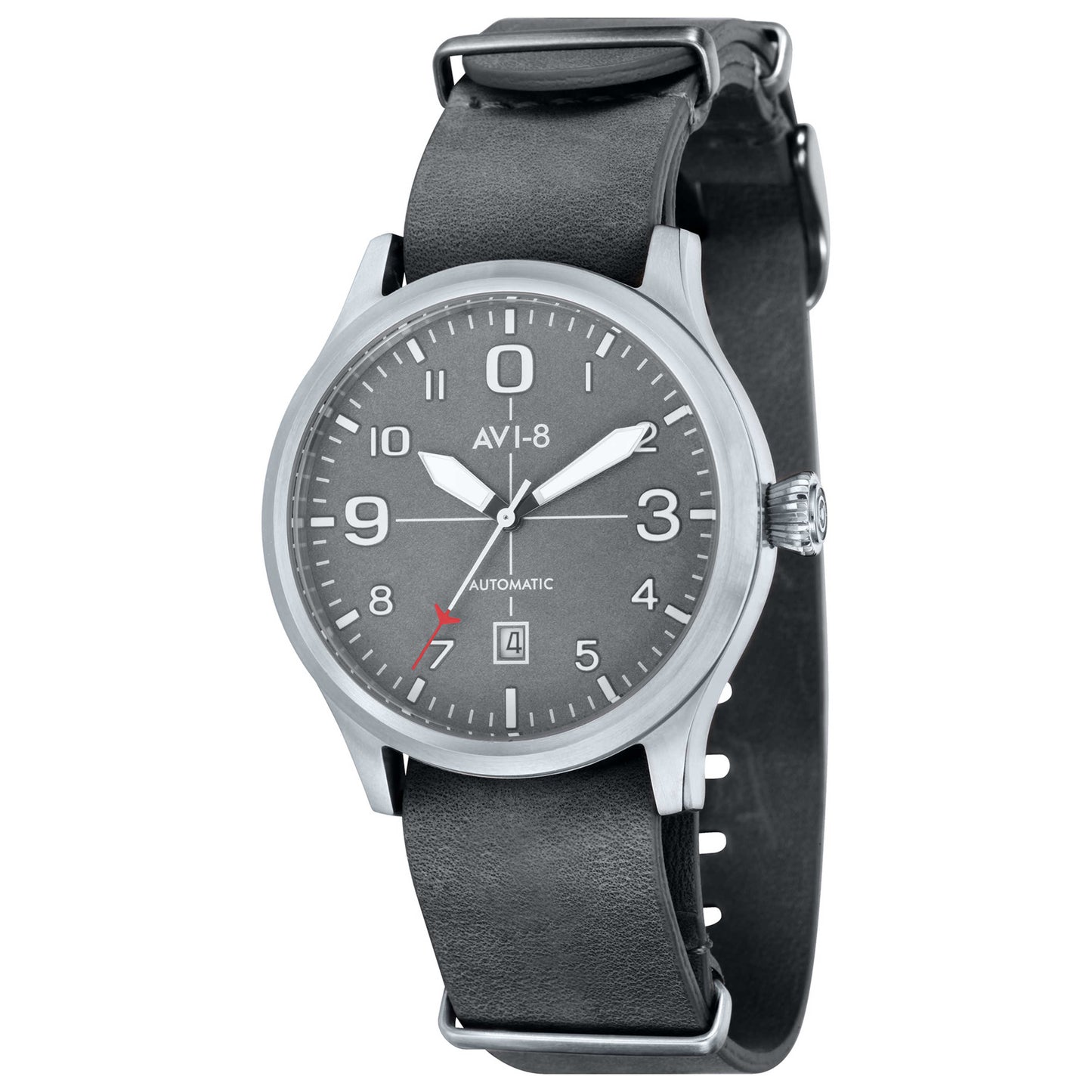 Front view of AVI-8 Flyboy Men's Automatic Watch AV-4021-0B