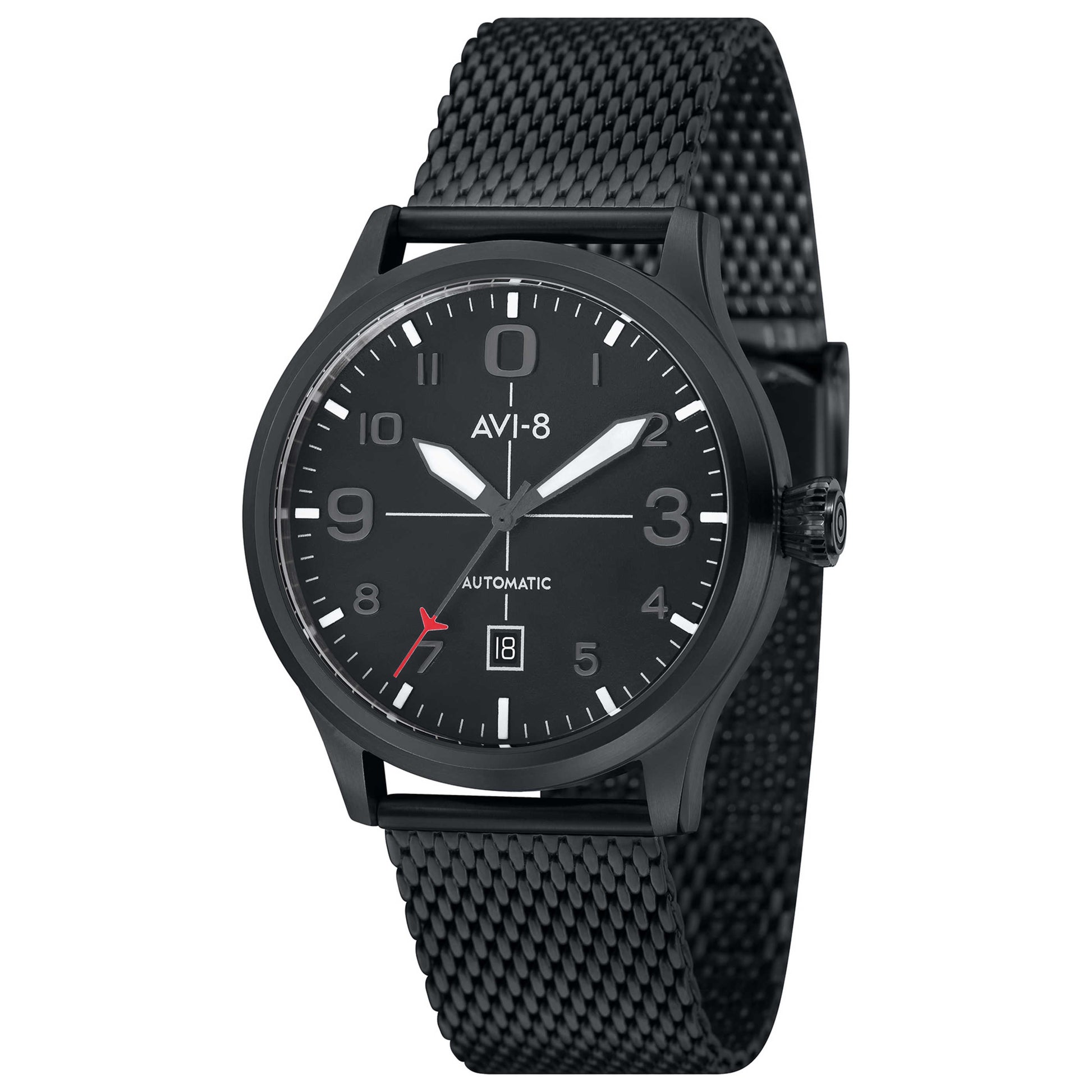 Front view of AVI-8 Flyboy Men's Automatic Watch AV-4021-44