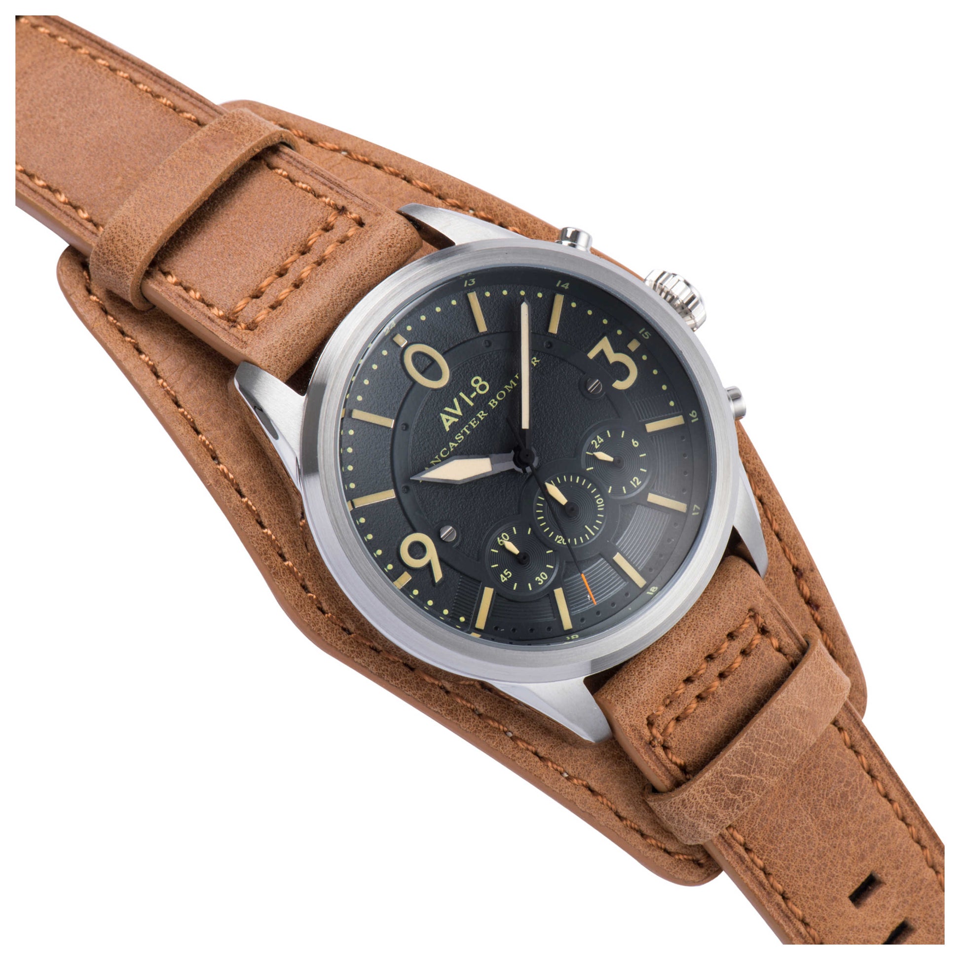 AVI-8 Lancaster Bomber Men's Japanese Quartz (Battery-Powered) Watch AV-4024-08 - Image #3