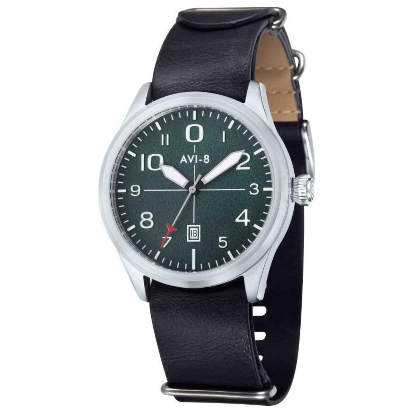 Front view of AVI-8 Flyboy Men's Japanese Quartz (Battery-Powered) Watch AV-4029-03