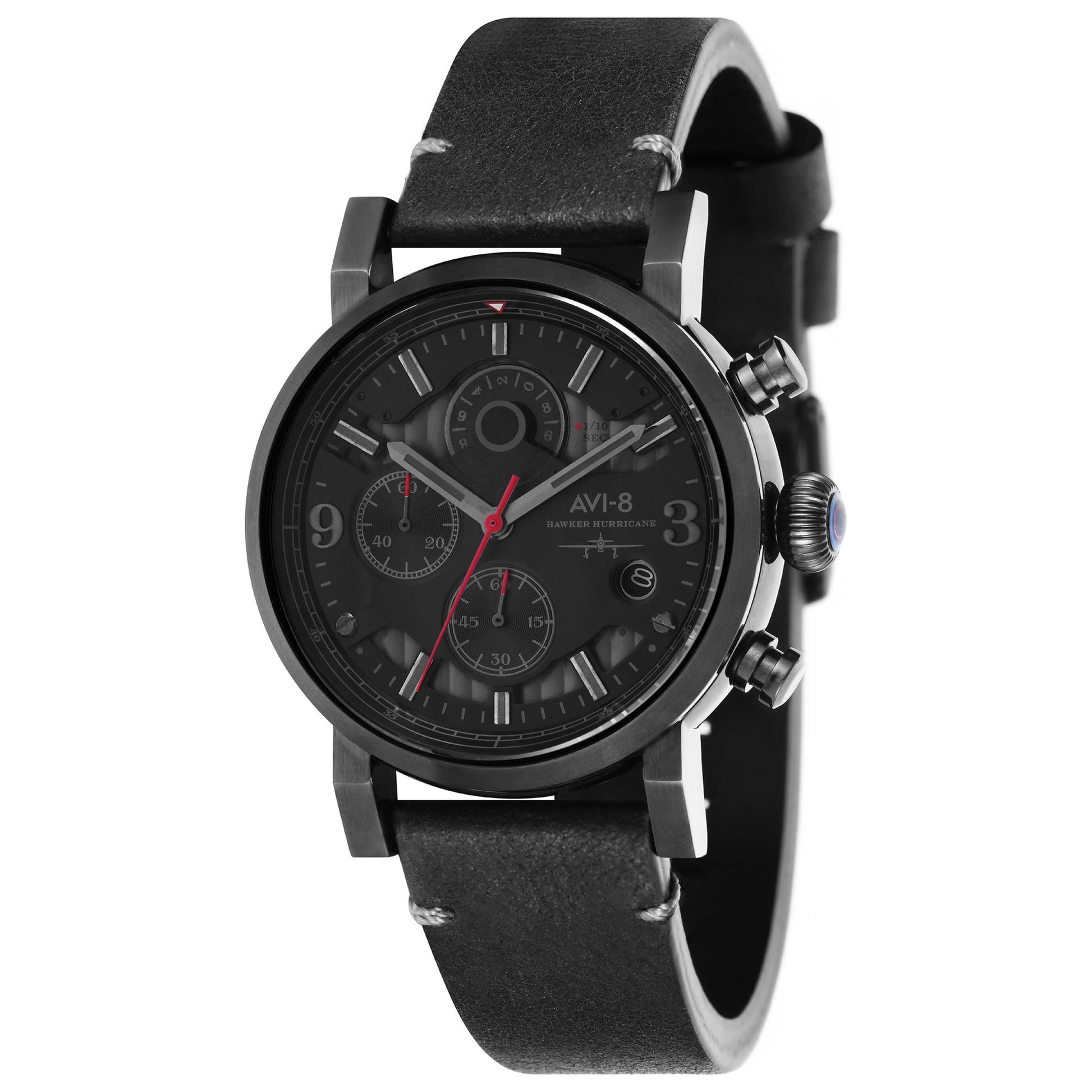 Front view of AVI-8 Hawker Men's Japanese Quartz (Battery-Powered) Watch AV-4041-08