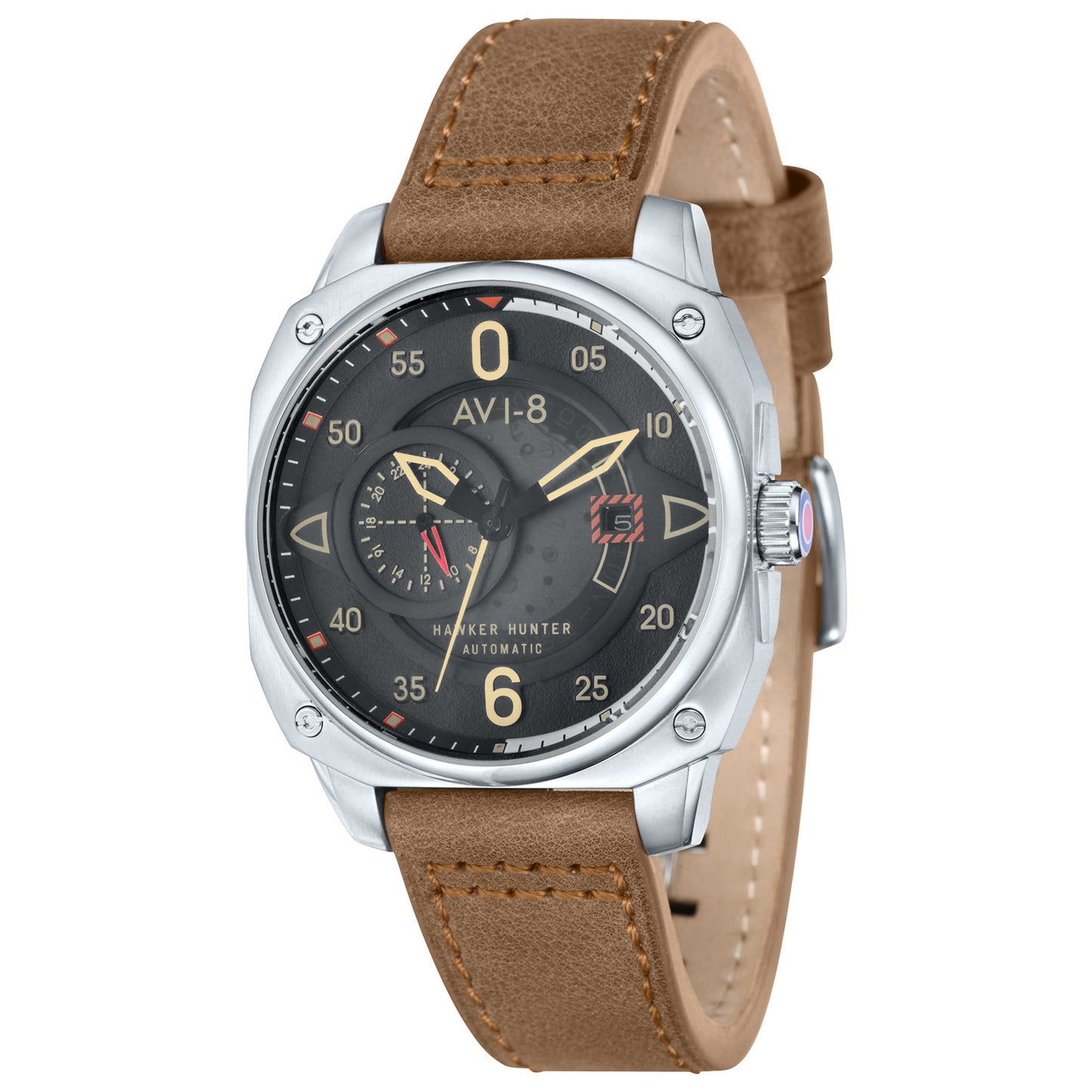 Front view of AVI-8 Hawker Men's Automatic Watch AV-4043-01