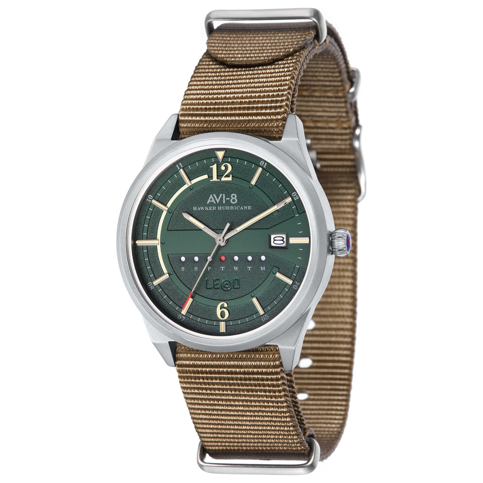 Front view of AVI-8 Hawker Men's Japanese Quartz (Battery-Powered) Watch AV-4044-05