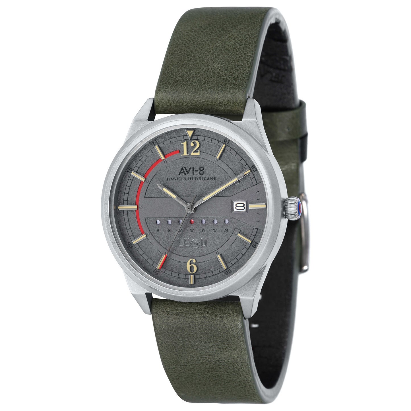 Front view of AVI-8 Hawker Men's Japanese Quartz (Battery-Powered) Watch AV-4044-09