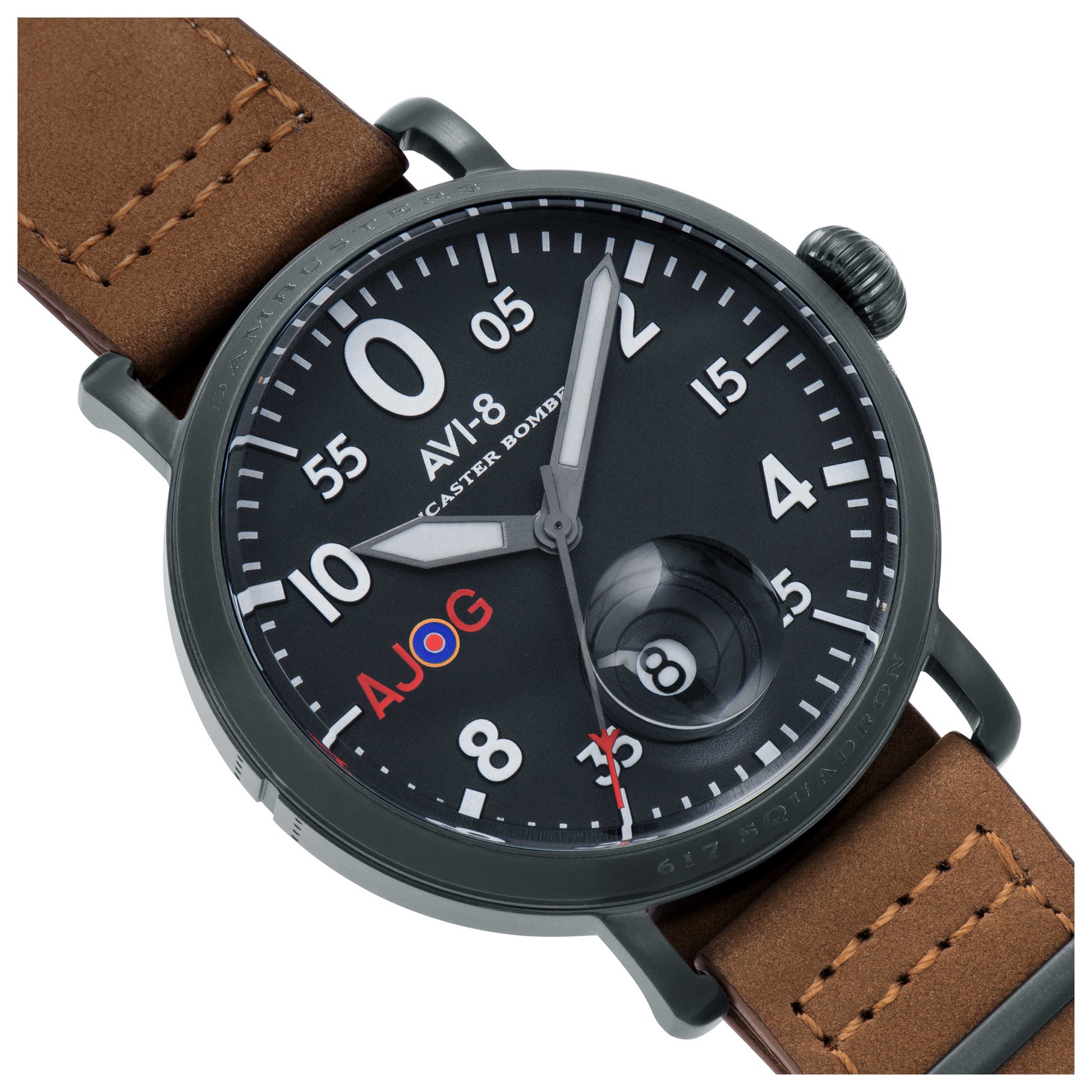AVI-8 Lancaster Bomber Men's Japanese Quartz (Battery-Powered) Watch AV-4049-03 - Image #3