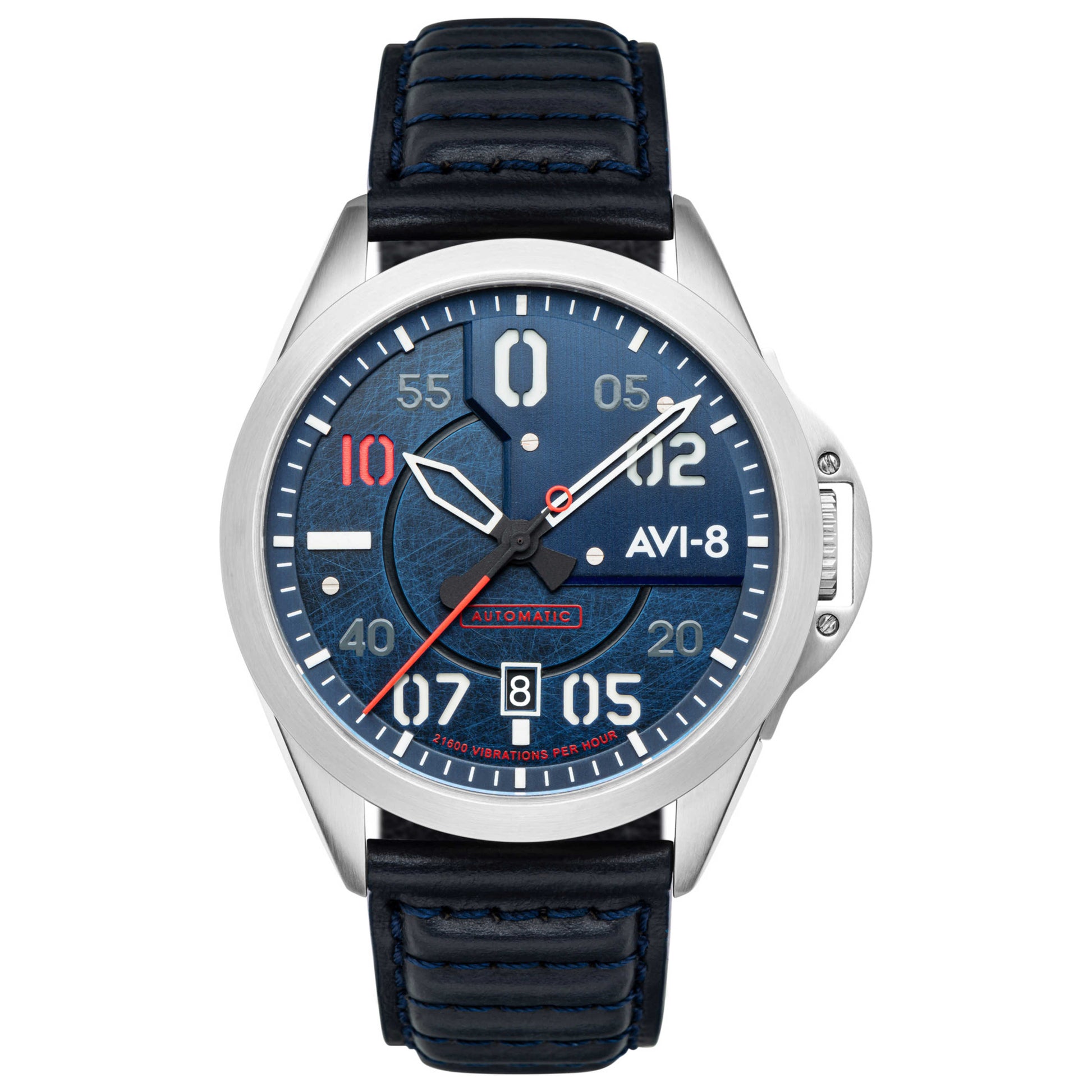 Front view of AVI-8 Hitchcock Men's Automatic Watch AV-4086-02