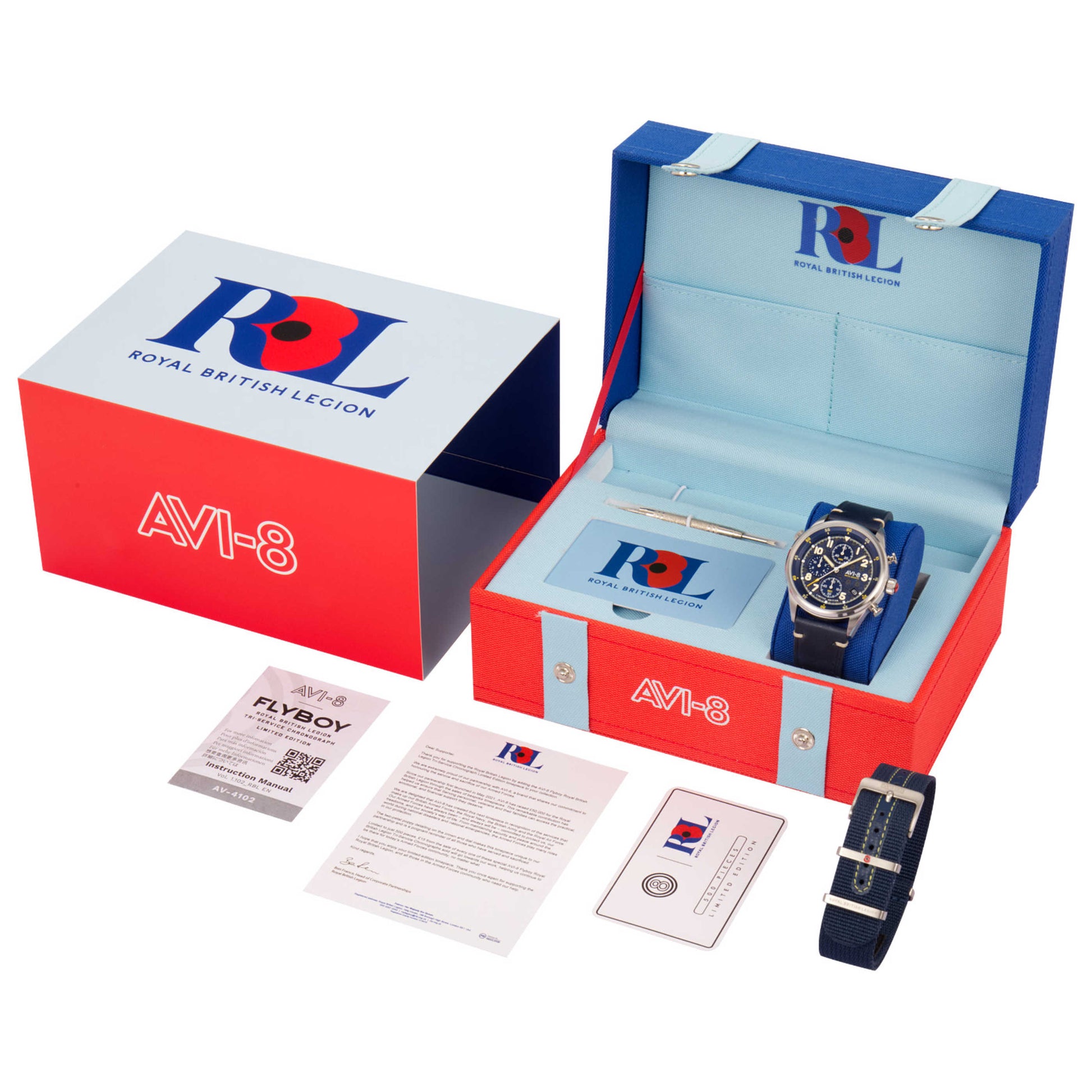 AVI-8 British Legion Tri-service Men's Quartz Watch AV-4102-RBL-02 - Image #6