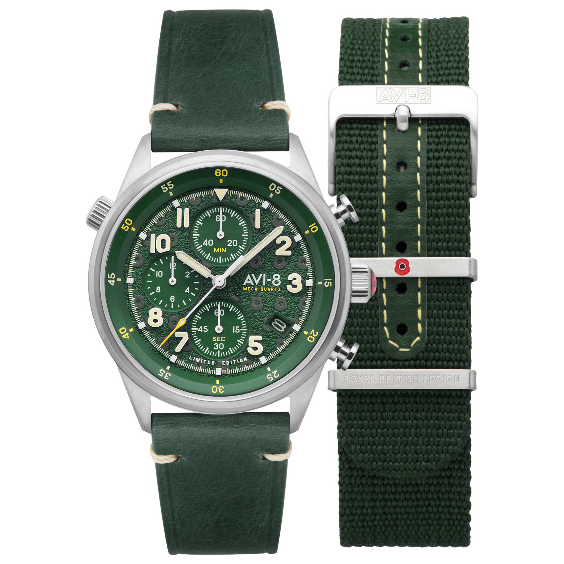 AVI-8 British Legion Tri-service Men's Quartz Watch AV-4102-RBL-03 - Image #5