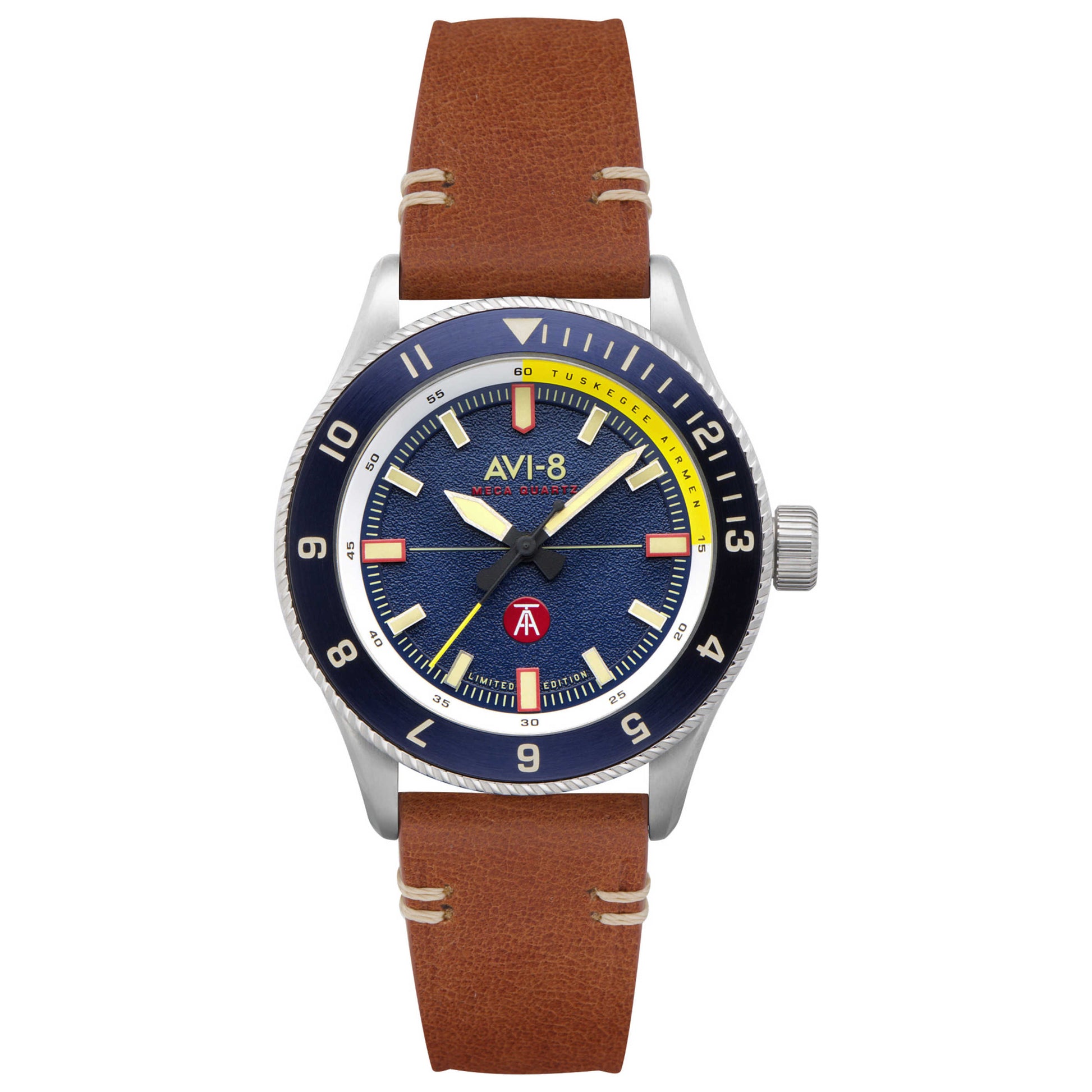 Front view of AVI-8 Tuskegee Airmen Men's Quartz Watch AV-4103-02