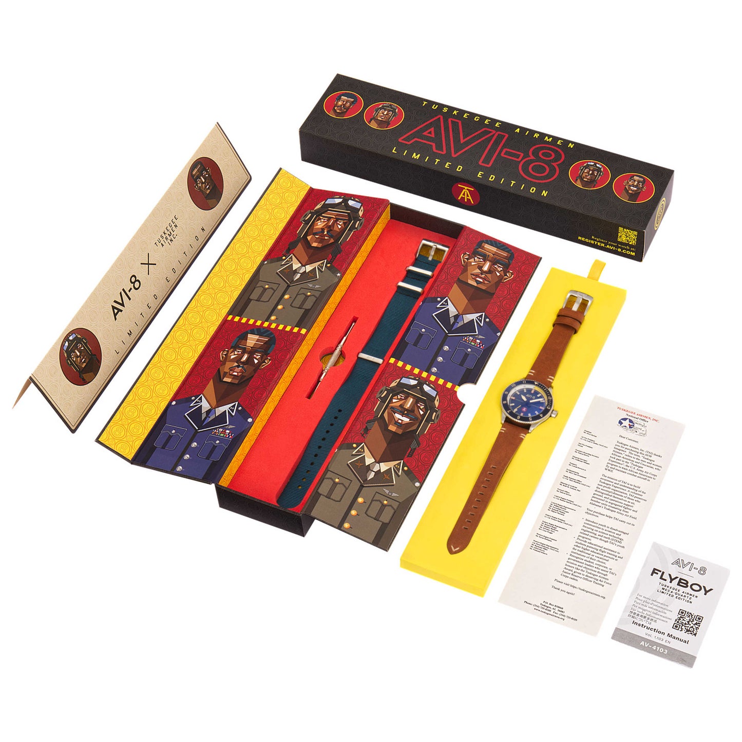 AVI-8 Tuskegee Airmen Men's Quartz Watch AV-4103-02 - Image #6