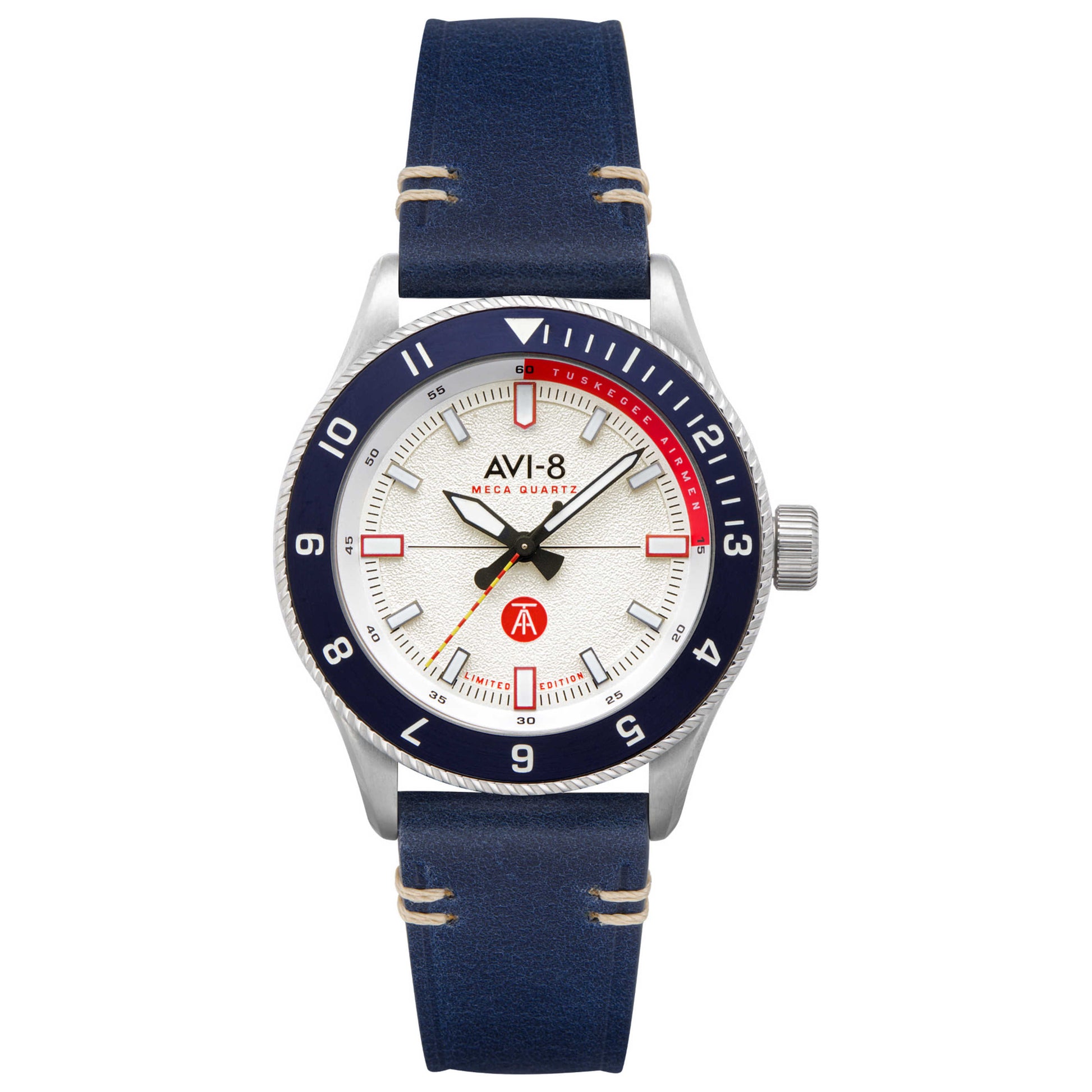 Front view of AVI-8 Tuskegee Airmen Men's Quartz Watch AV-4103-03