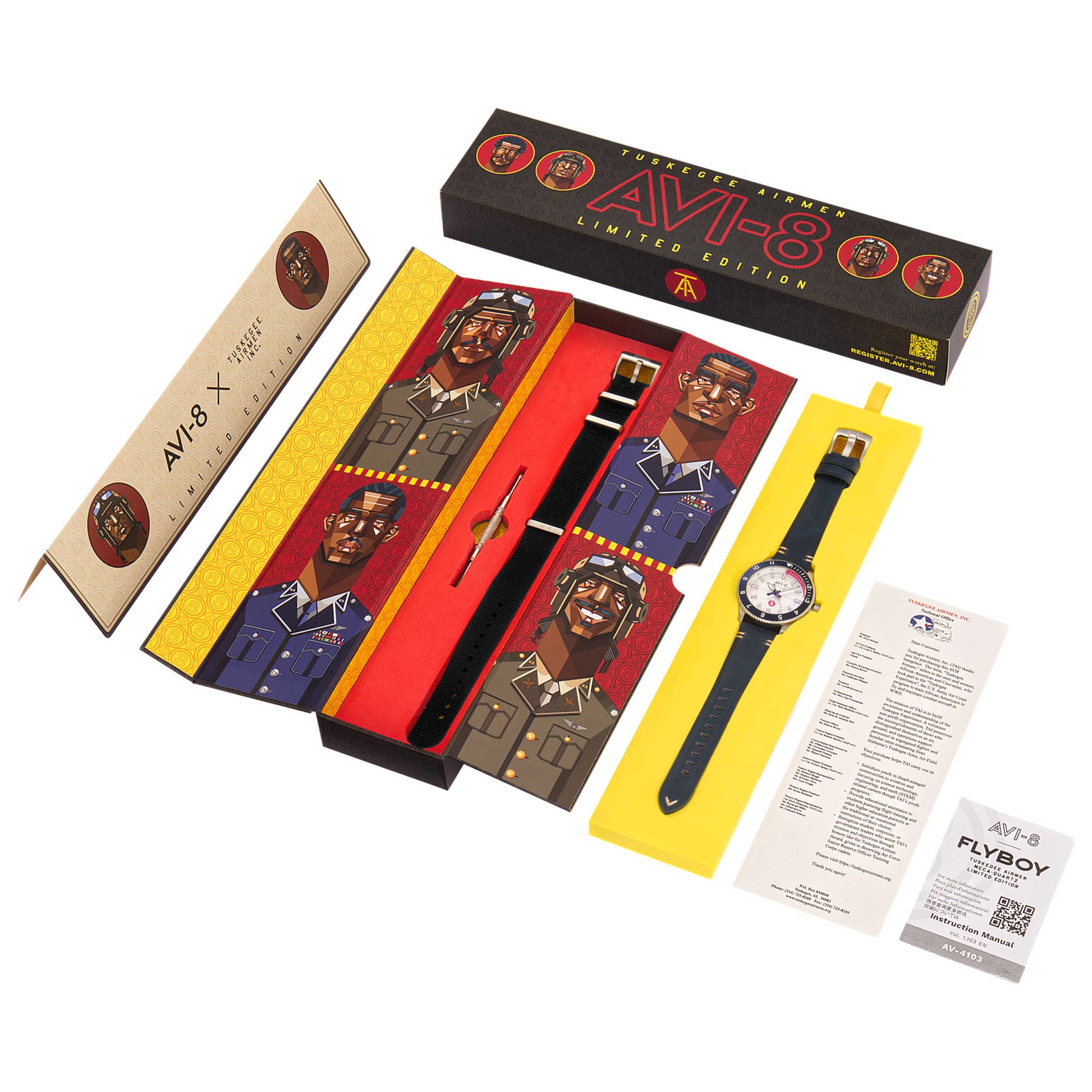 AVI-8 Tuskegee Airmen Men's Quartz Watch AV-4103-03 - Image #6