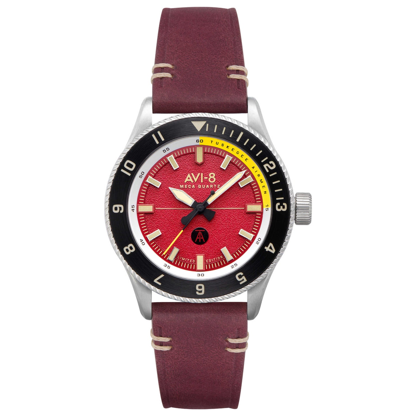 Front view of AVI-8 Tuskegee Airmen Men's Quartz Watch AV-4103-04