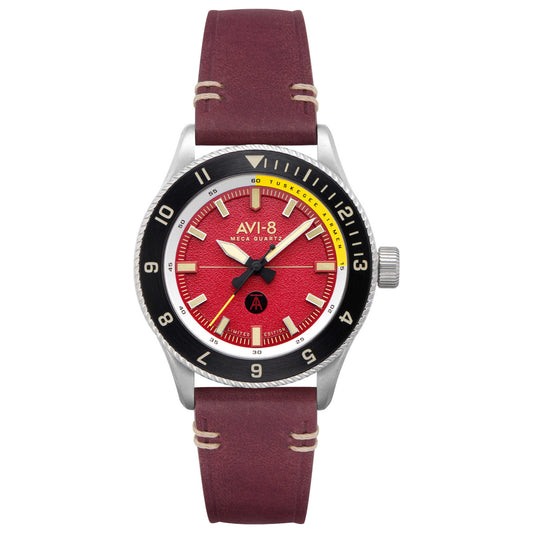 Front view of AVI-8 Tuskegee Airmen Men's Quartz Watch AV-4103-04