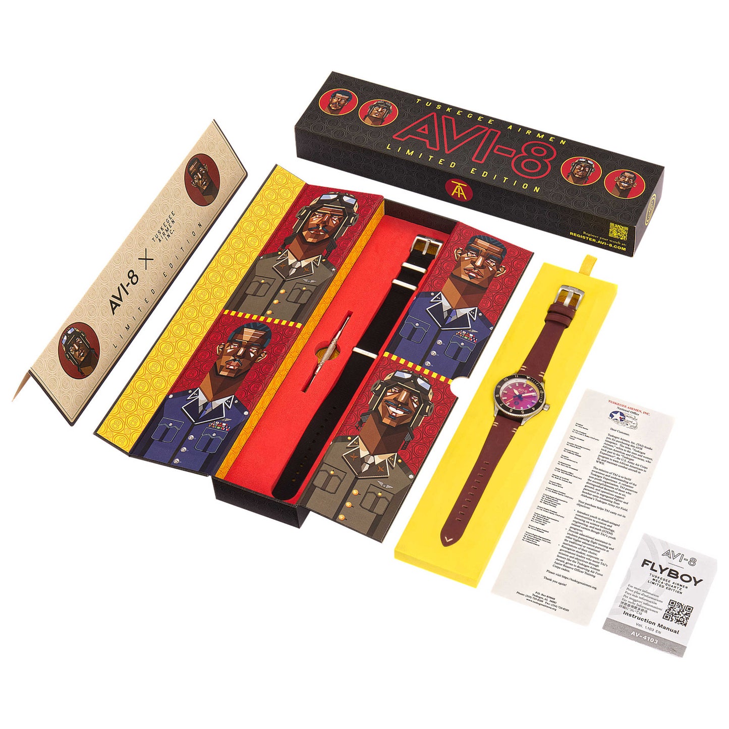 AVI-8 Tuskegee Airmen Men's Quartz Watch AV-4103-04 - Image #6