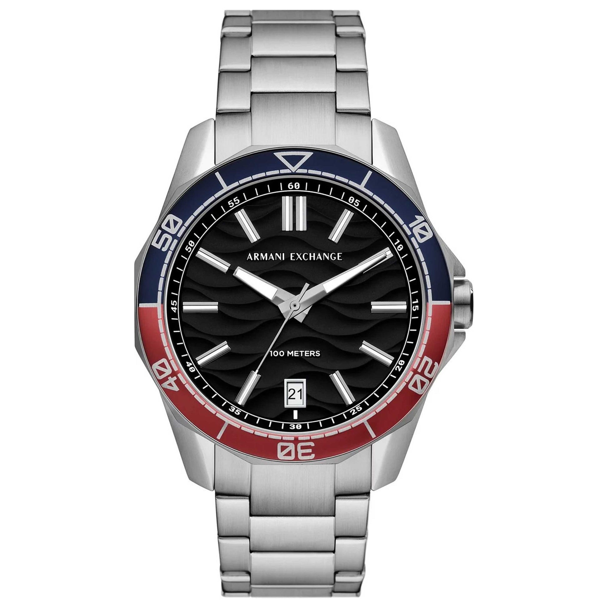 Front view of Armani Exchange Spencer Men's Quartz Watch AX1955