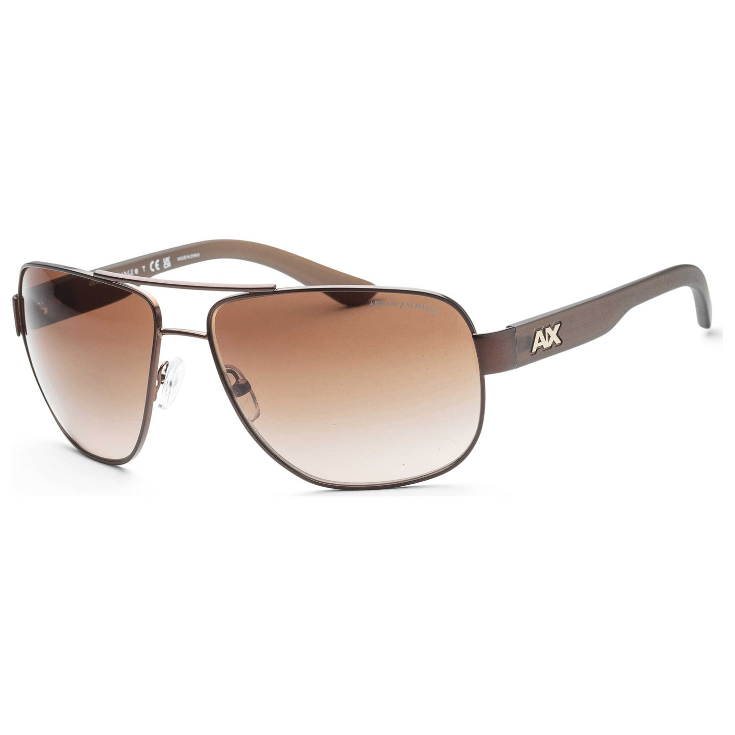 Front view of Armani Exchange Fashion Men's Sunglasses AX2012S-605813