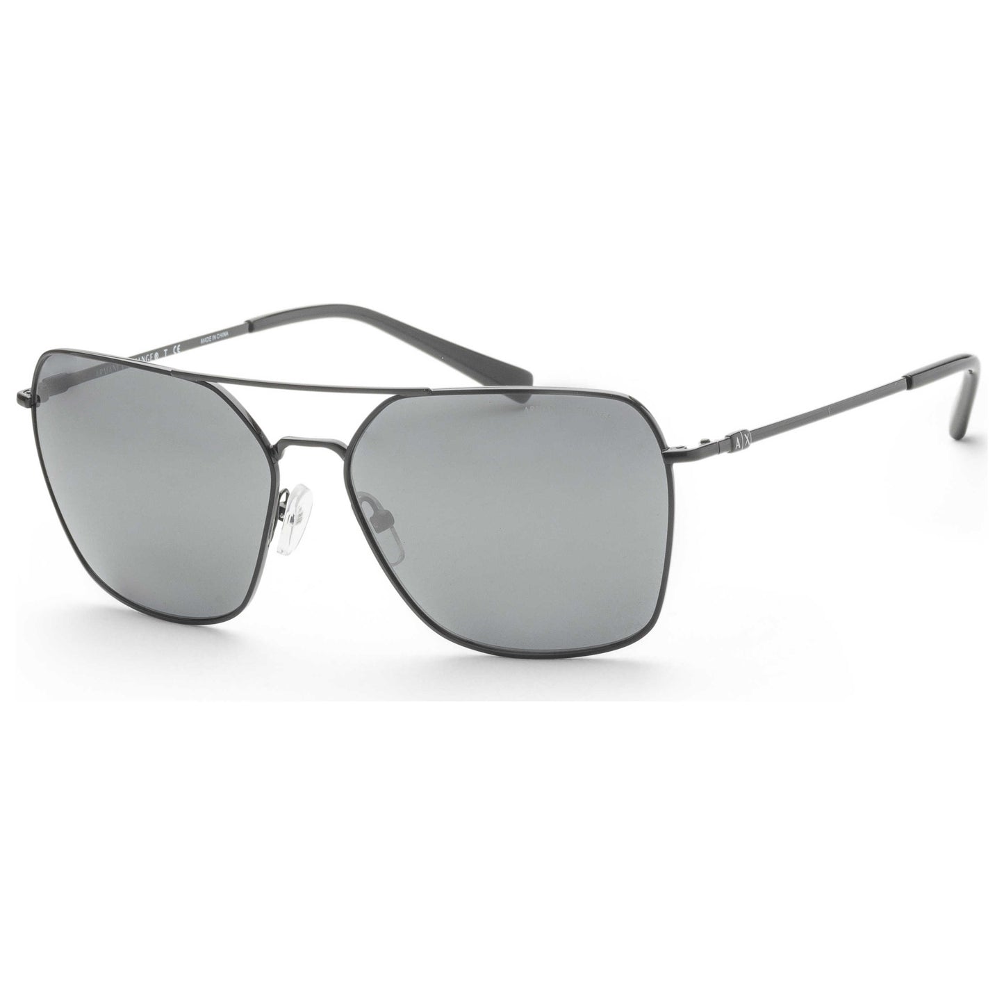 Front view of Armani Exchange Fashion Men's Sunglasses AX2029S-60006G