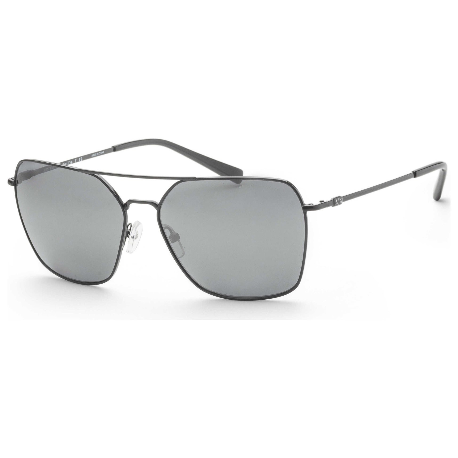 Front view of Armani Exchange Fashion Men's Sunglasses AX2029S-60006G