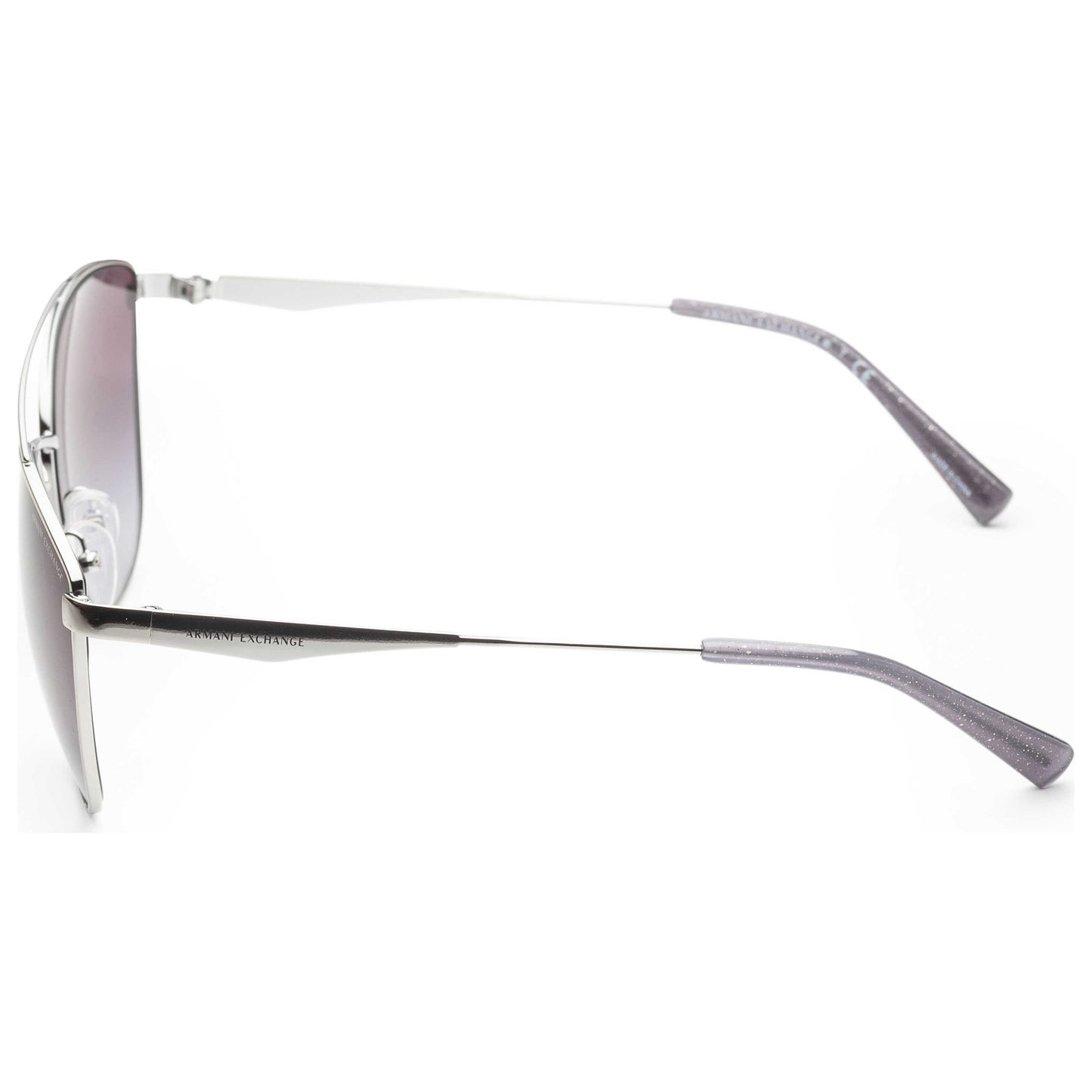 Left view of Armani Exchange Fashion Women's Sunglasses AX2032S-61168G