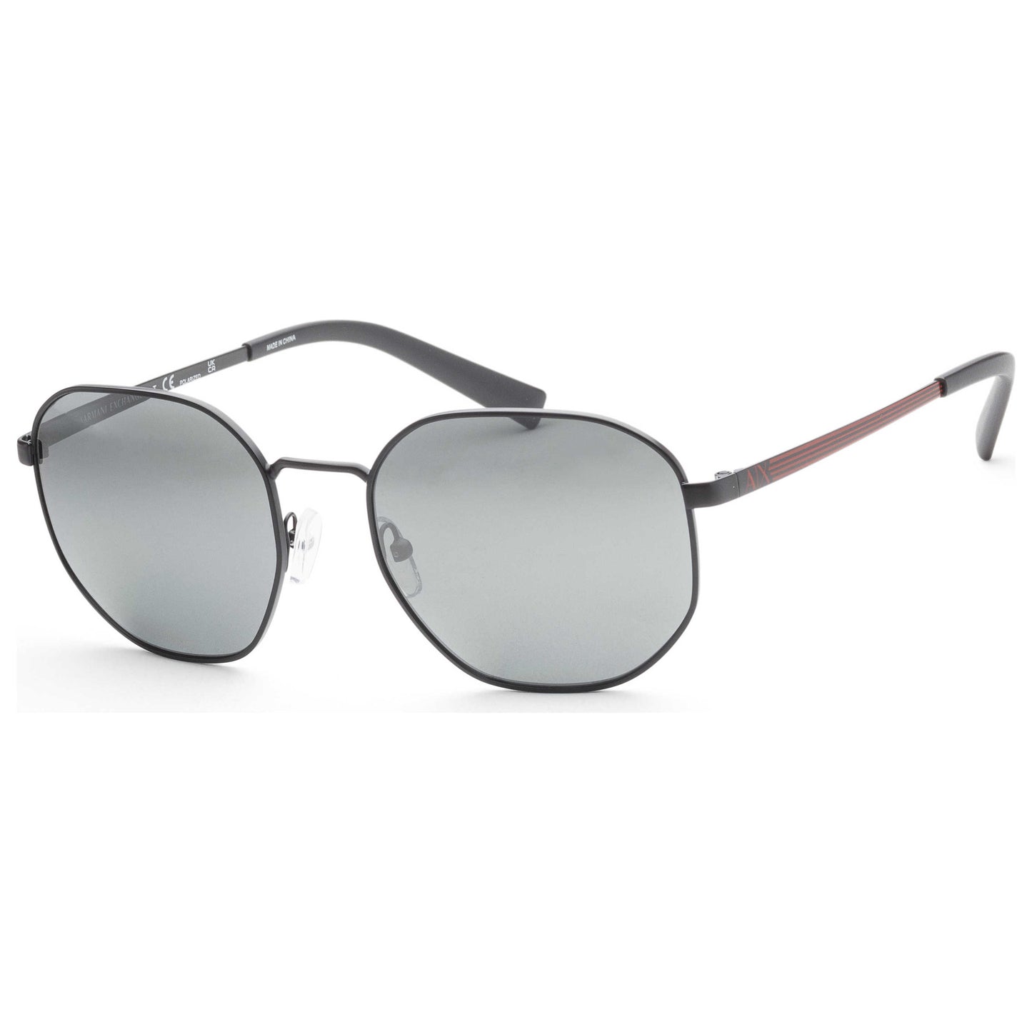 Front view of Armani Exchange Fashion Men's Sunglasses AX2036S-6000Z3